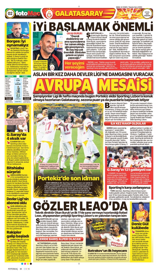 Avrupa mesaisi başlıyor | Spor manşetleri - 22. fotoğraf