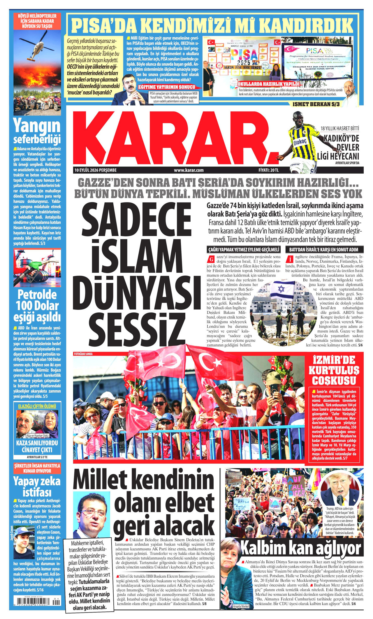 Gazeteler bugün ne yazdı? (10 Eylül) - 11. fotoğraf