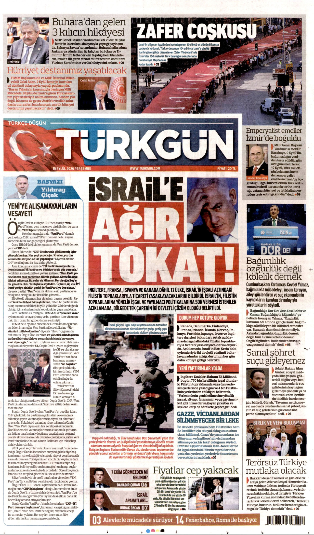 Gazeteler bugün ne yazdı? (10 Eylül) - 7. fotoğraf