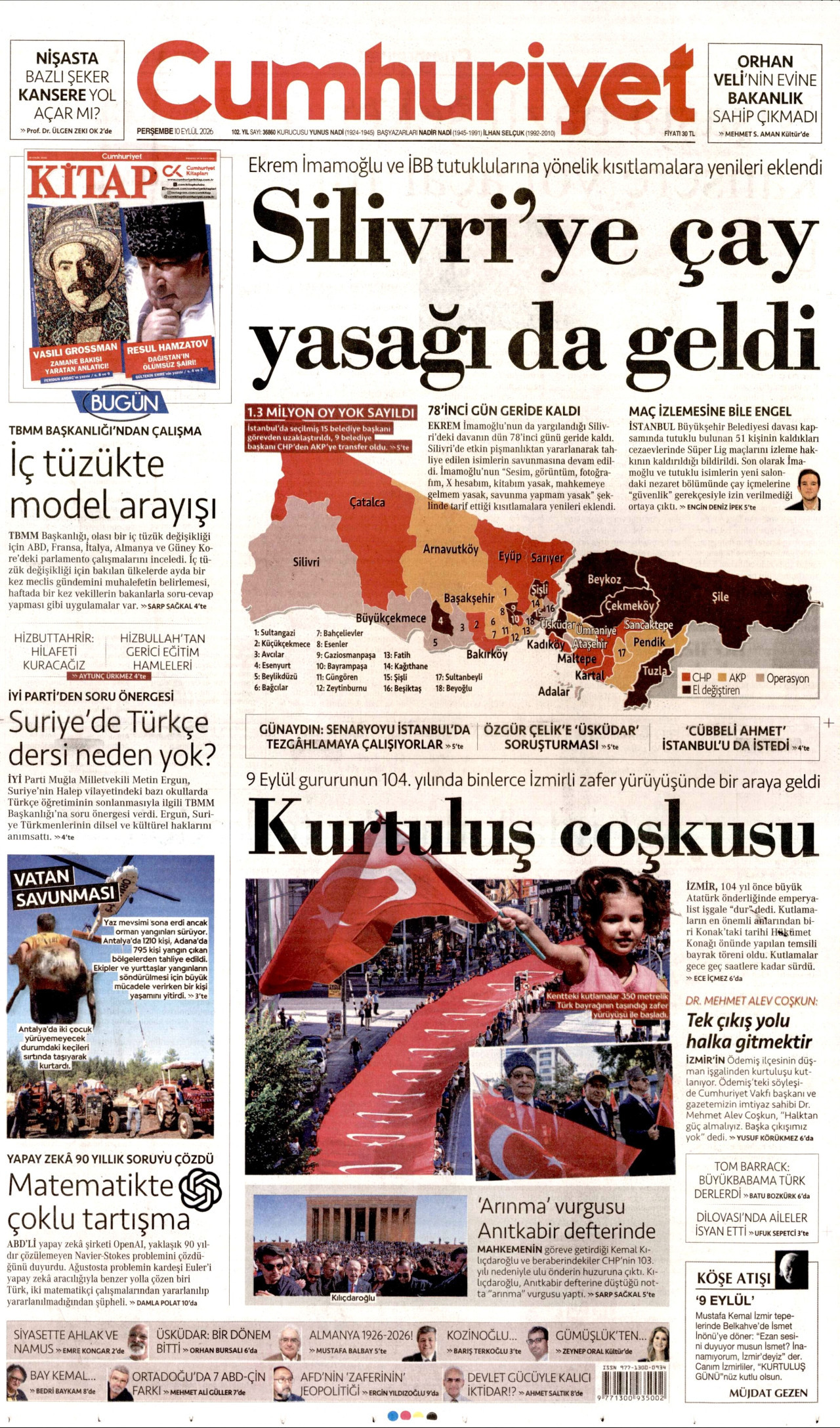 Gazeteler bugün ne yazdı? (10 Eylül) - 2. fotoğraf