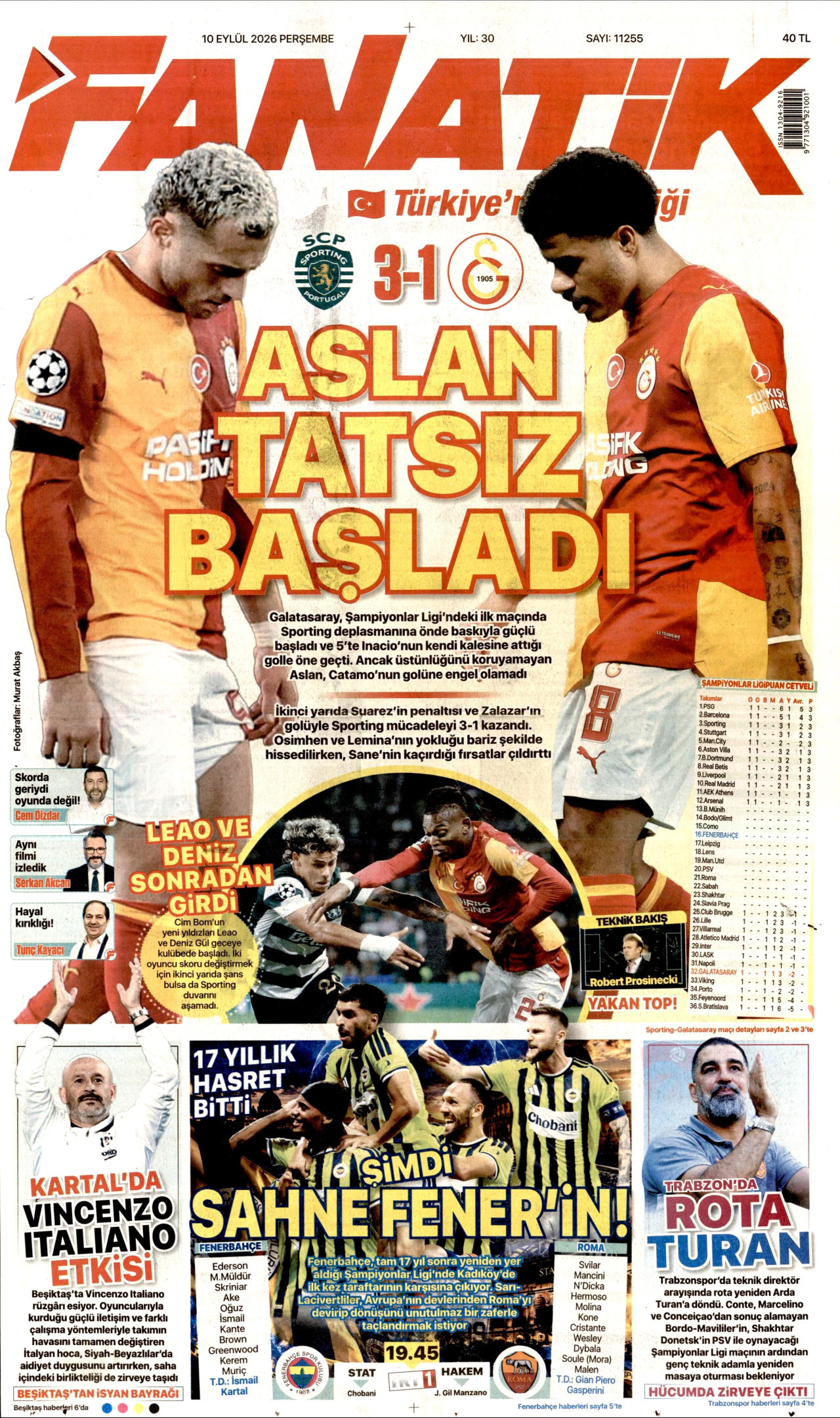 Gazeteler bugün ne yazdı? (10 Eylül) - 6. fotoğraf