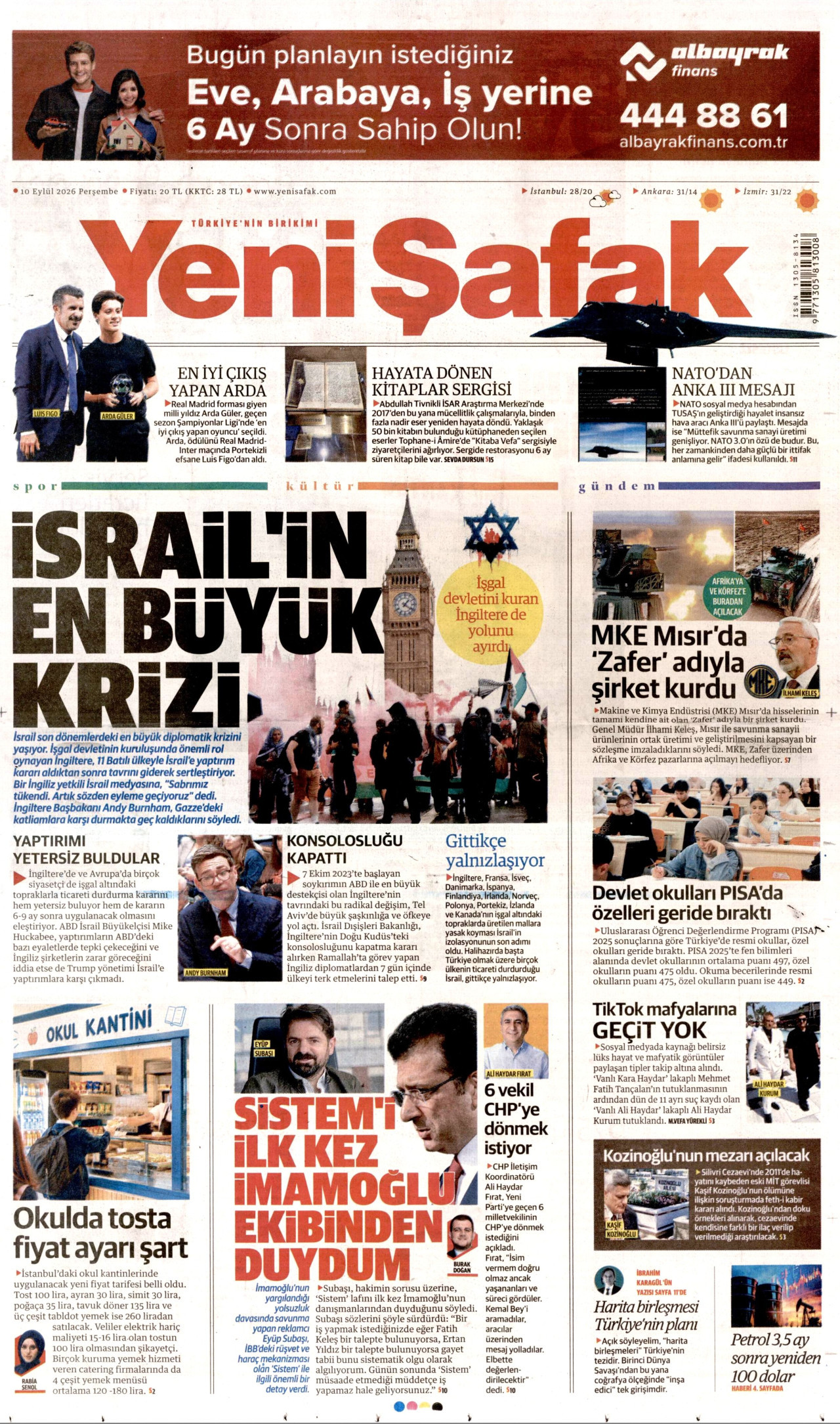 Gazeteler bugün ne yazdı? (10 Eylül) - 3. fotoğraf