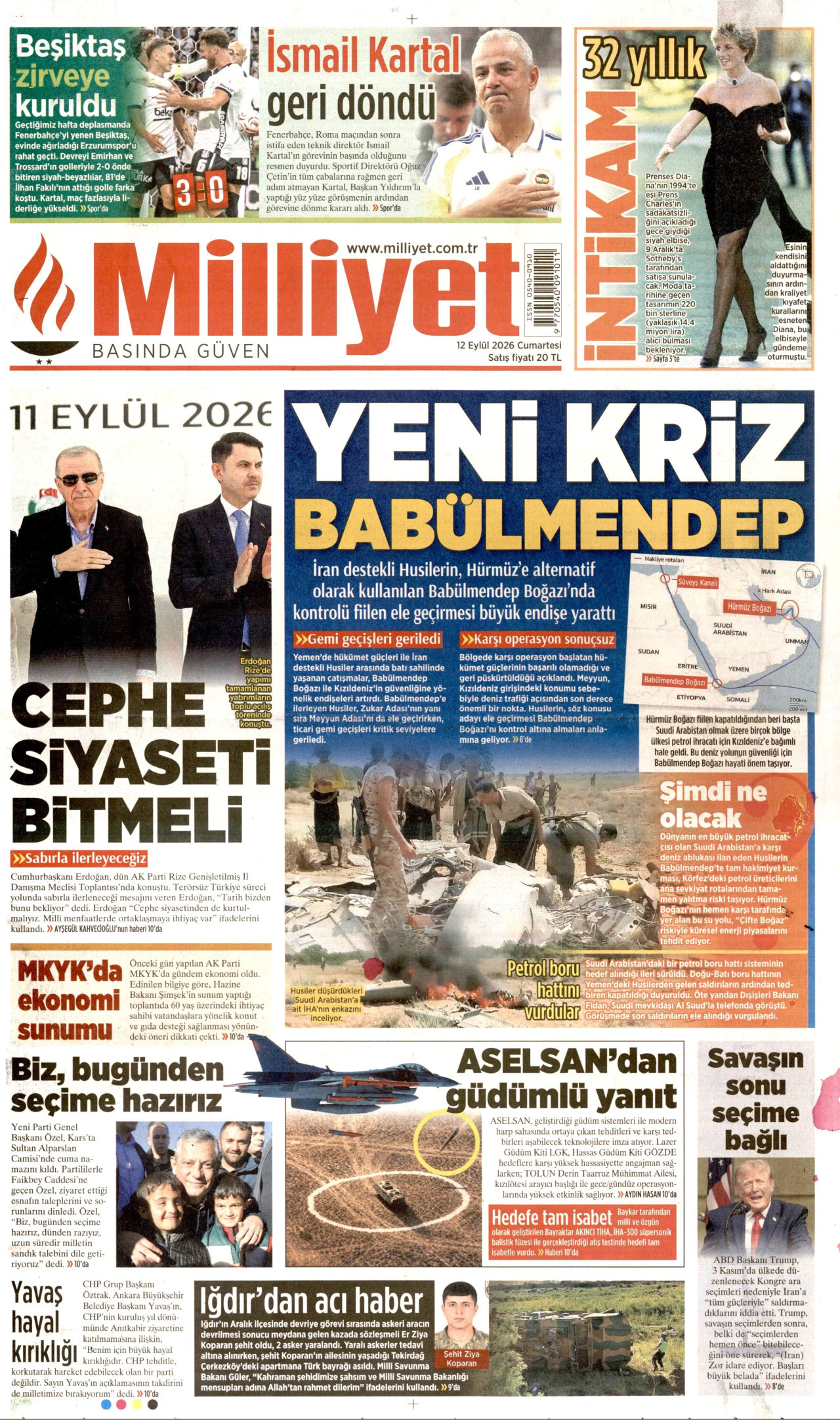 Gazeteler bugün ne yazdı? (12 Eylül) - 5. fotoğraf