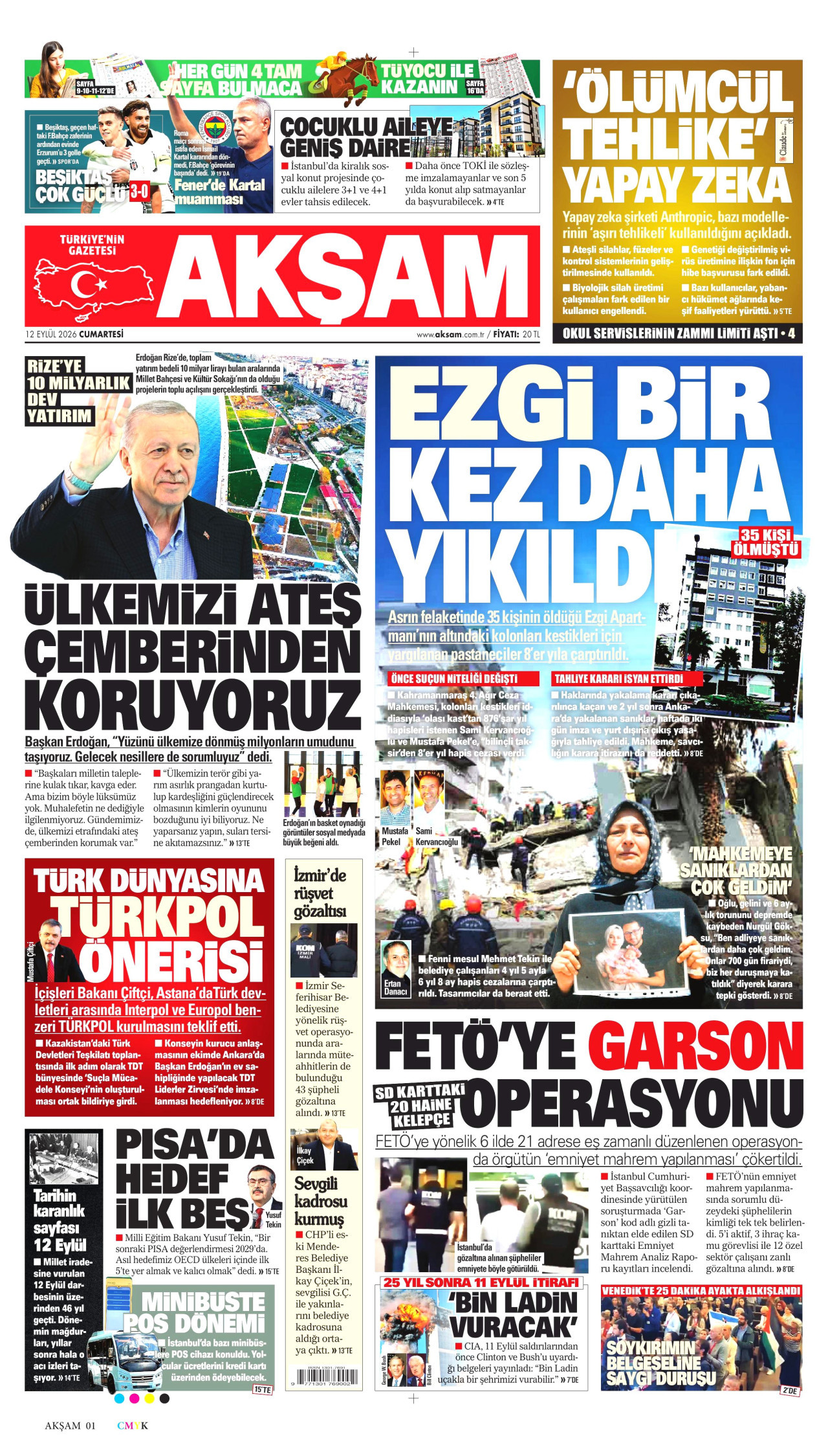 Gazeteler bugün ne yazdı? (12 Eylül) - 11. fotoğraf