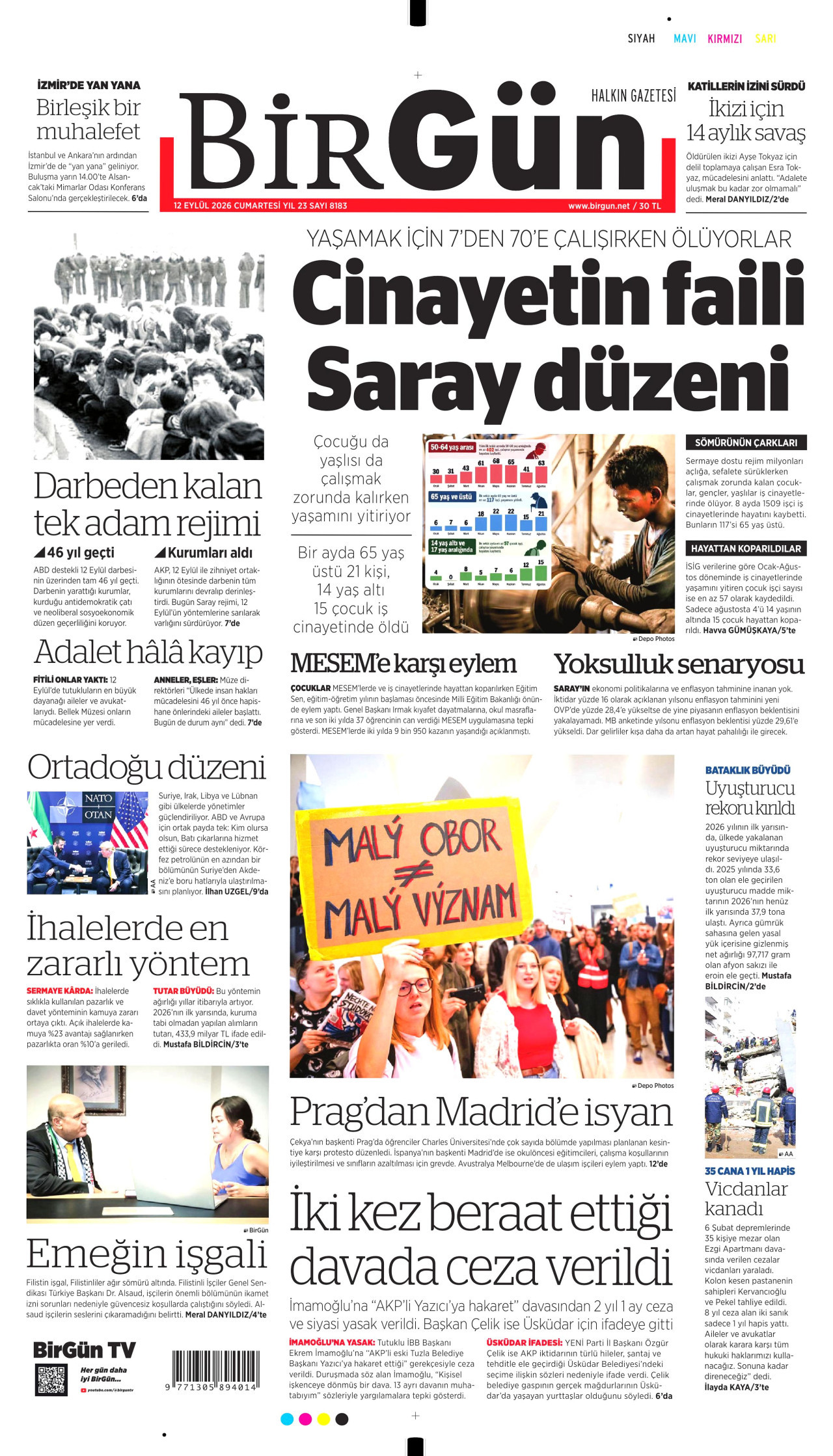 Gazeteler bugün ne yazdı? (12 Eylül) - 1. fotoğraf