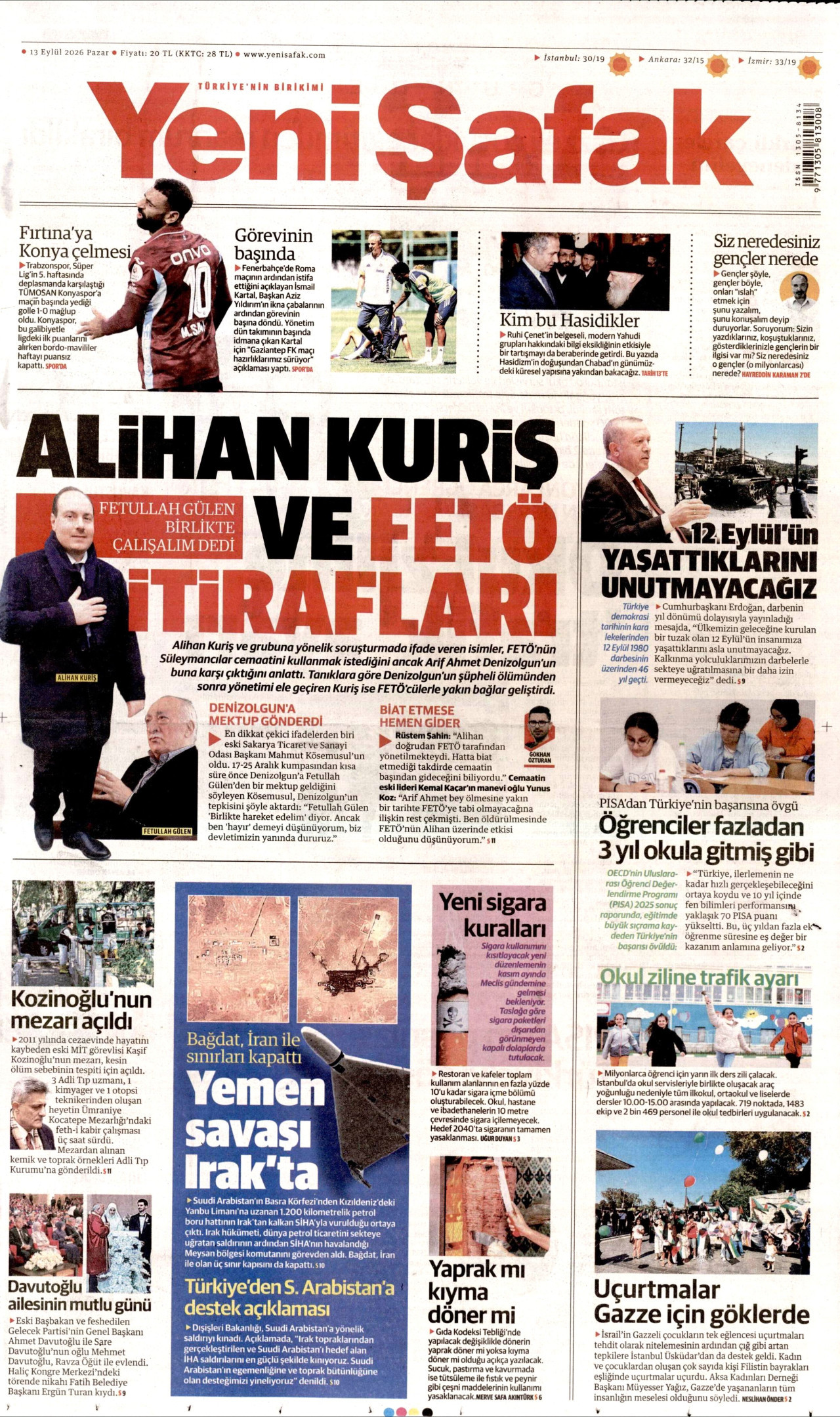 Gazeteler bugün ne yazdı? (13 Eylül) - 5. fotoğraf