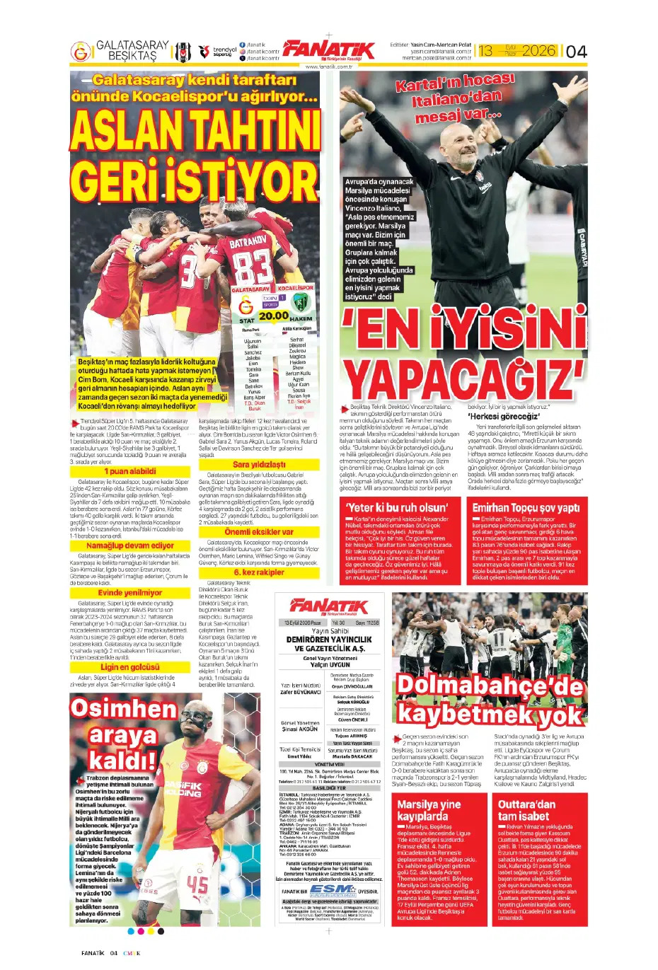 Ne oldu sana ne oldu böyle | Spor manşetleri - 6. fotoğraf