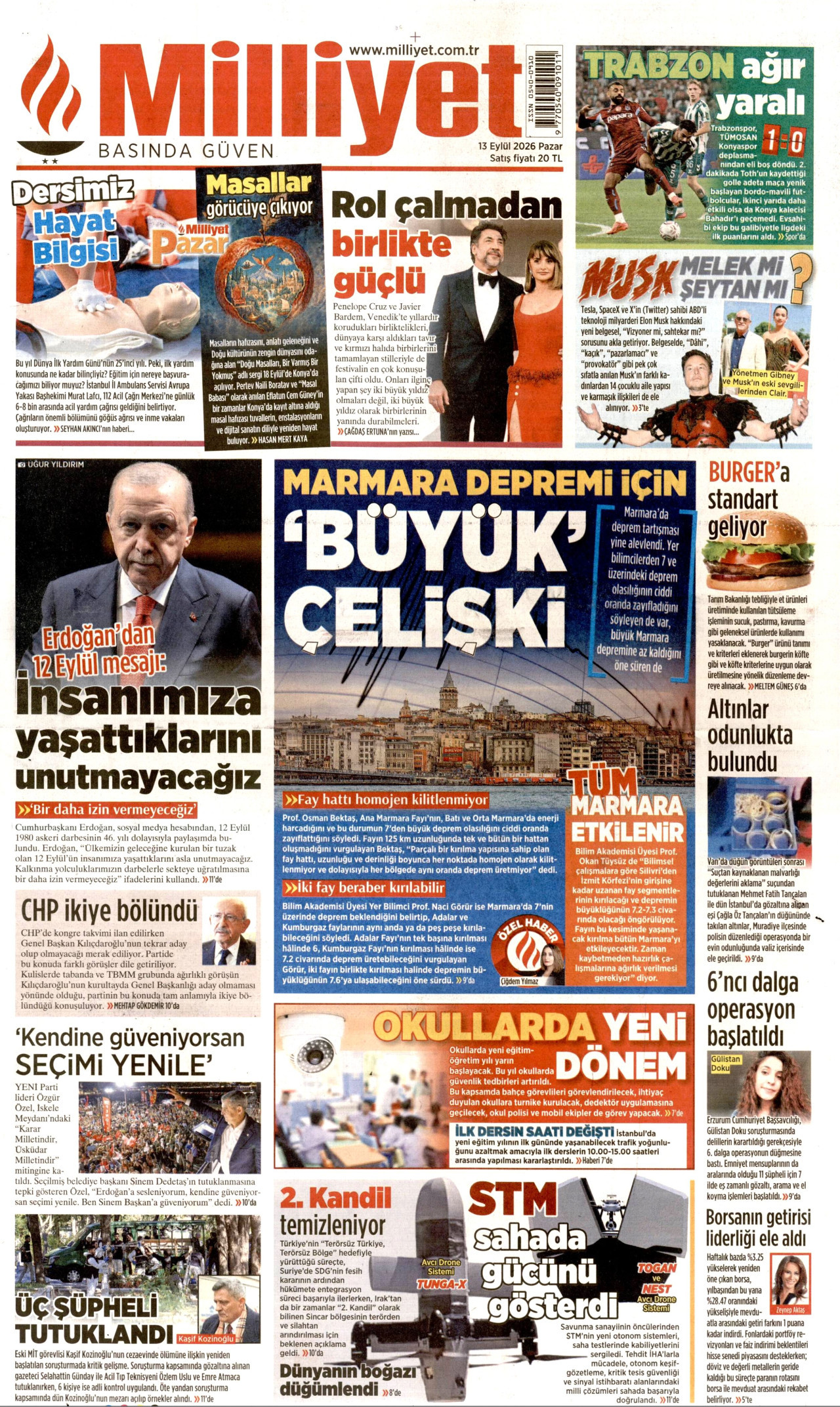 Gazeteler bugün ne yazdı? (13 Eylül) - 9. fotoğraf