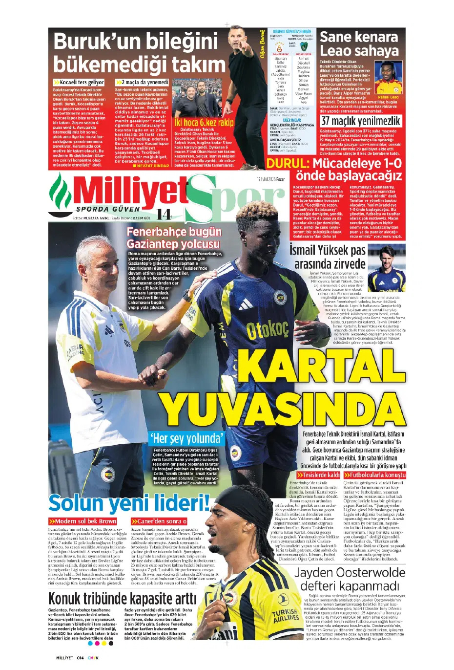 Ne oldu sana ne oldu böyle | Spor manşetleri - 15. fotoğraf