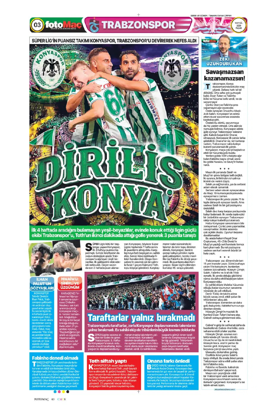 Ne oldu sana ne oldu böyle | Spor manşetleri - 14. fotoğraf