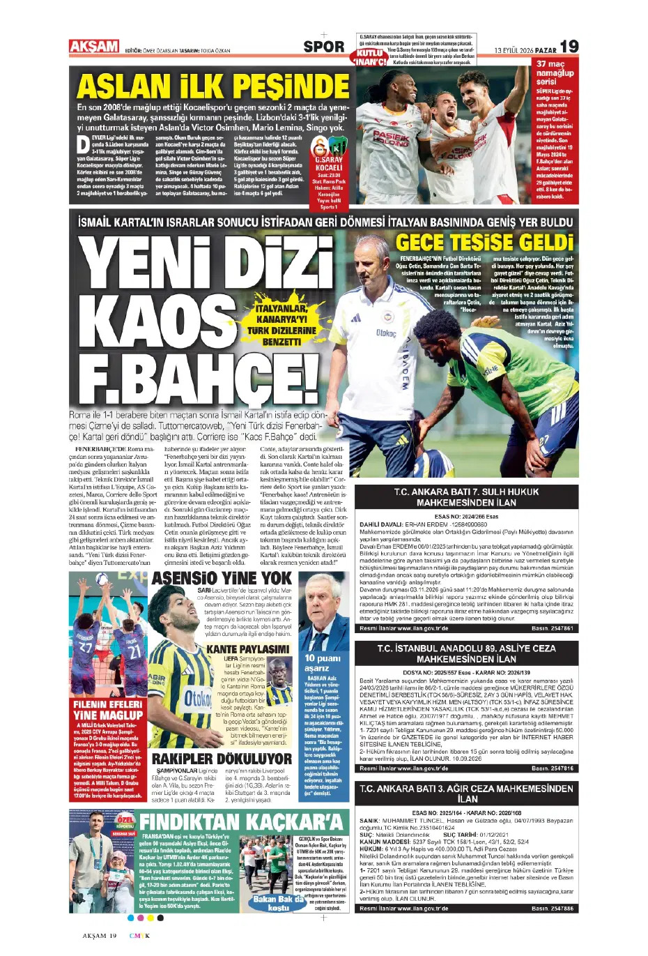 Ne oldu sana ne oldu böyle | Spor manşetleri - 9. fotoğraf