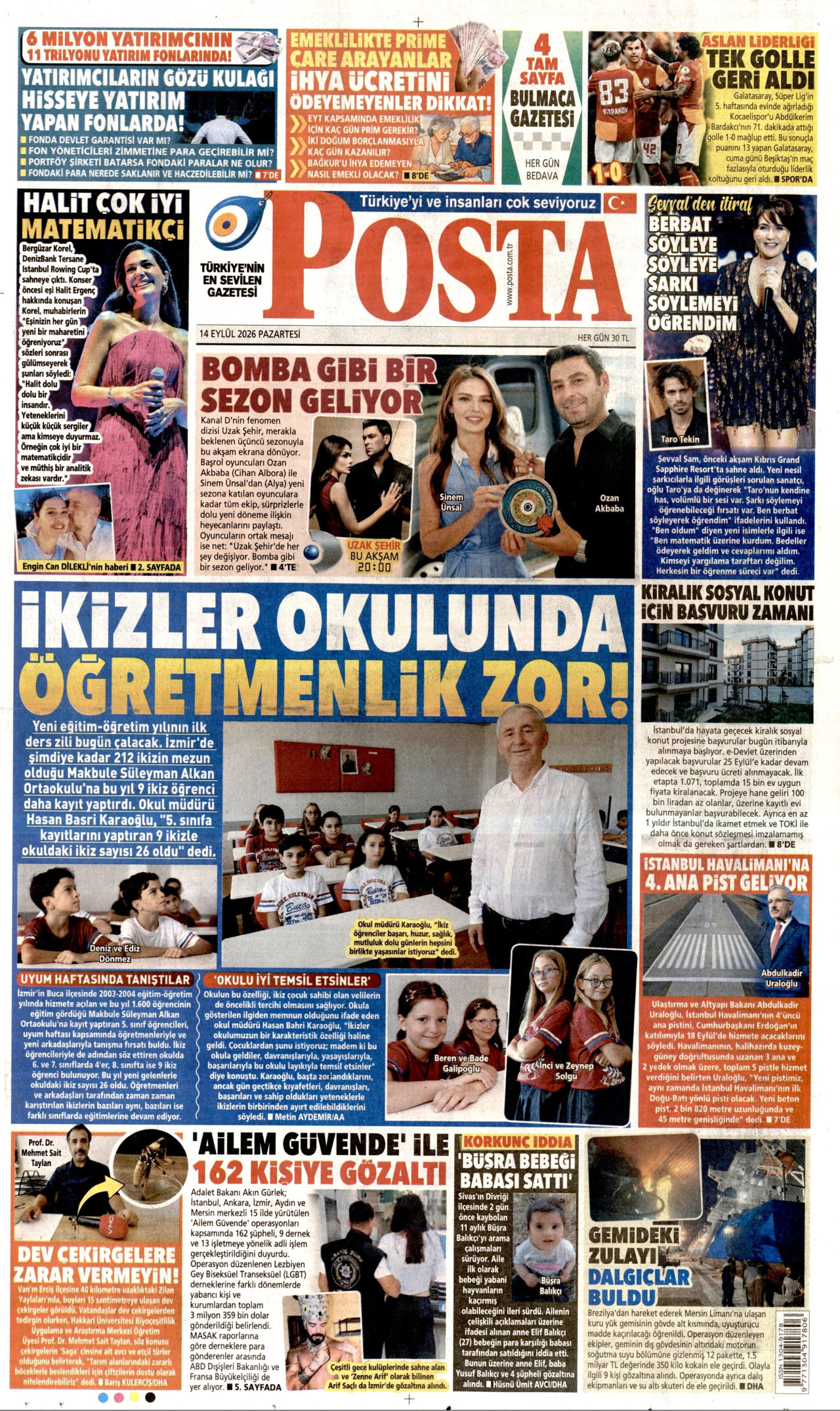 Gazeteler bugün ne yazdı? (14 Eylül) - 11. fotoğraf