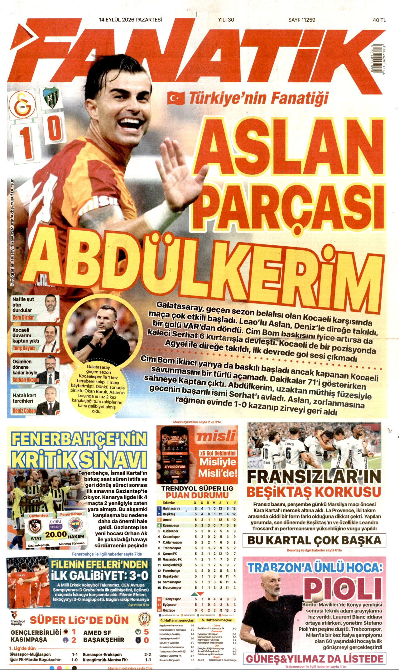 Gazeteler bugün ne yazdı? (14 Eylül) - 10. fotoğraf