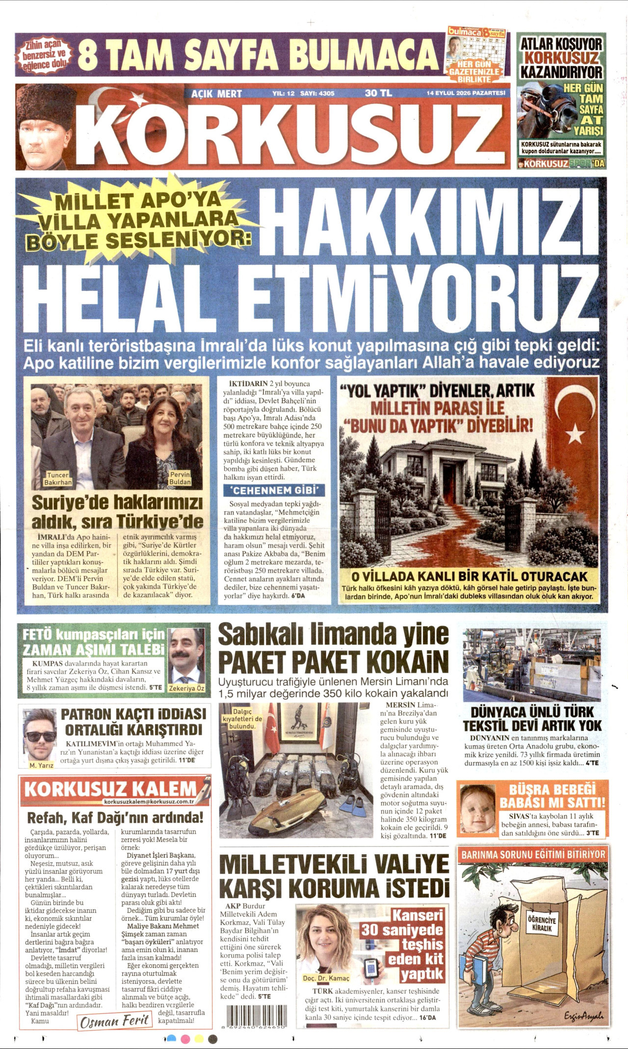 Gazeteler bugün ne yazdı? (14 Eylül) - 3. fotoğraf
