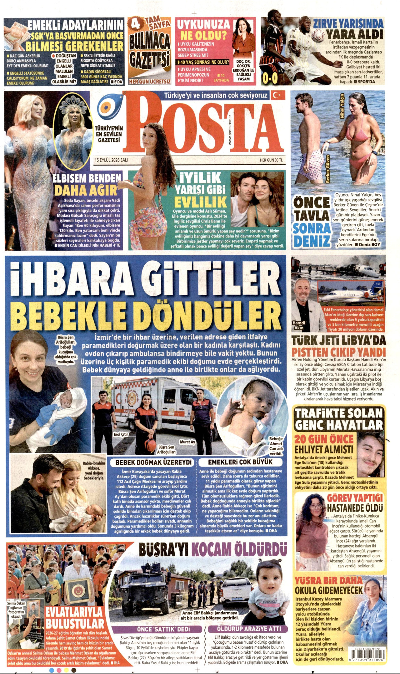 Gazeteler bugün ne yazdı? (15 Eylül) - 10. fotoğraf