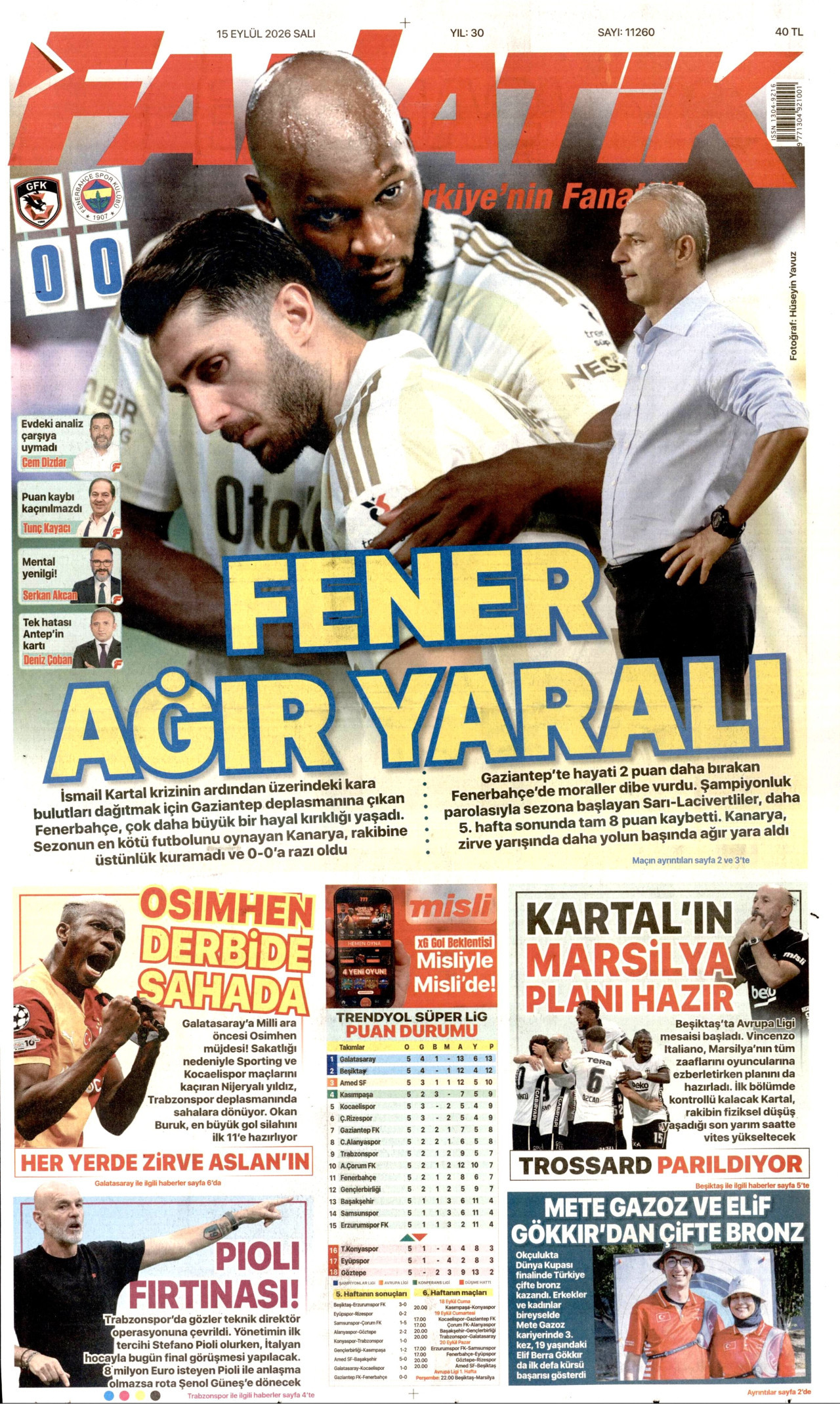Gazeteler bugün ne yazdı? (15 Eylül) - 5. fotoğraf