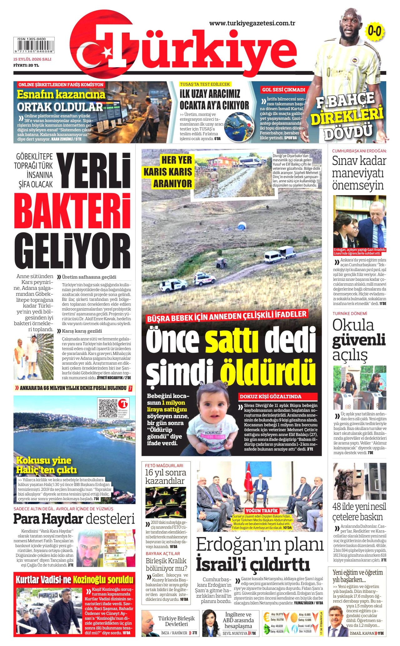 Gazeteler bugün ne yazdı? (15 Eylül) - 2. fotoğraf