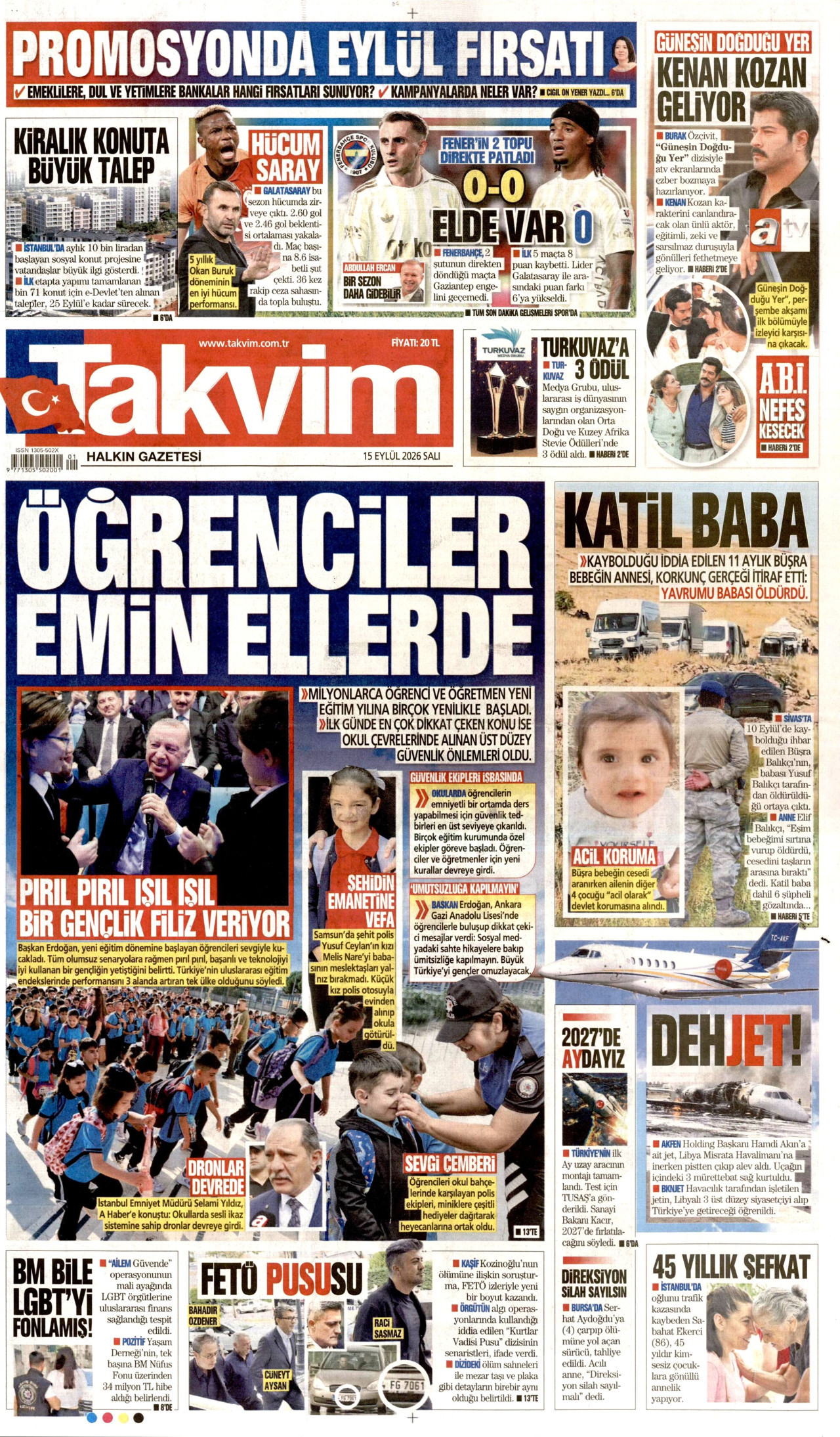 Gazeteler bugün ne yazdı? (15 Eylül) - 8. fotoğraf