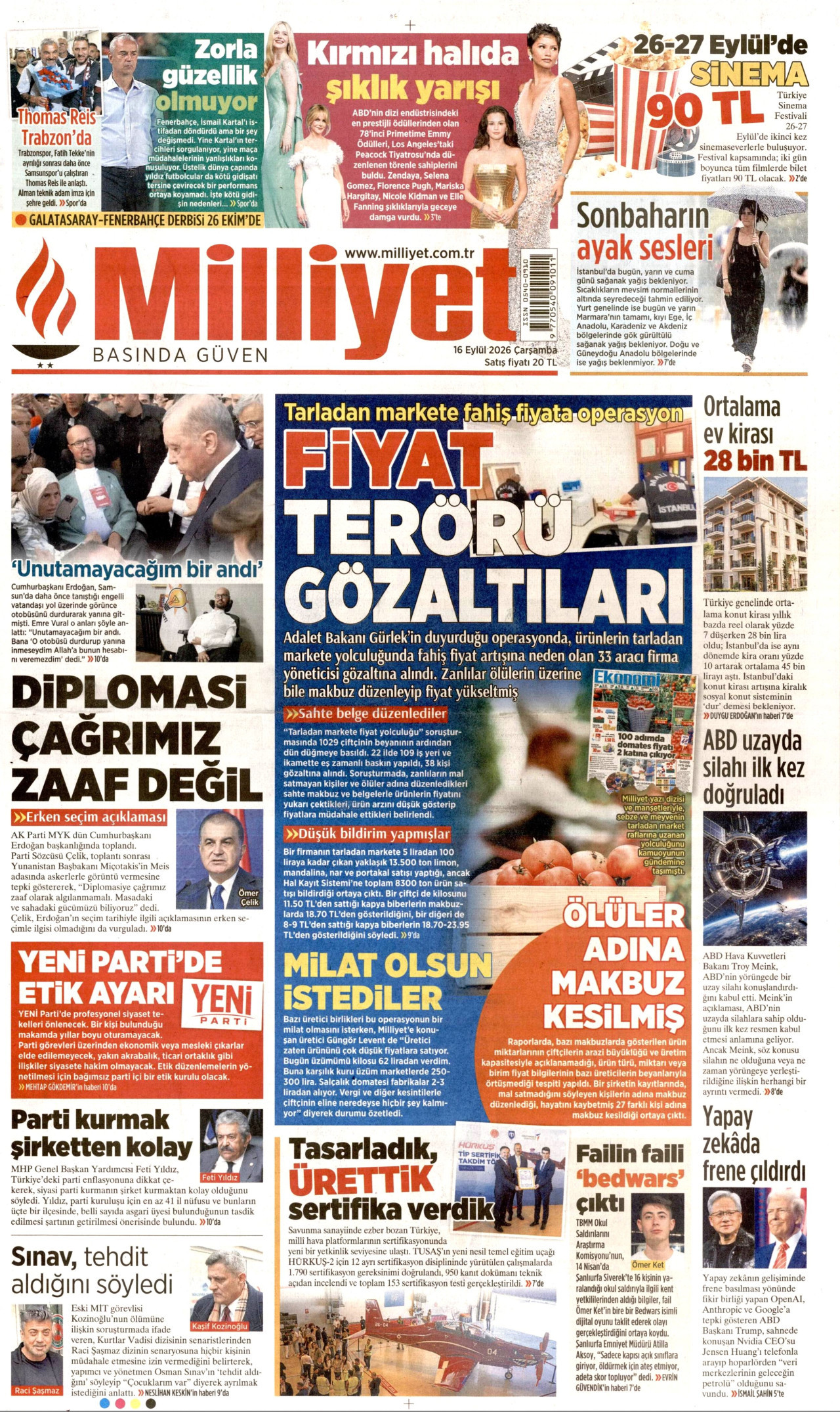 Gazeteler bugün ne yazdı? (16 Eylül) - 4. fotoğraf