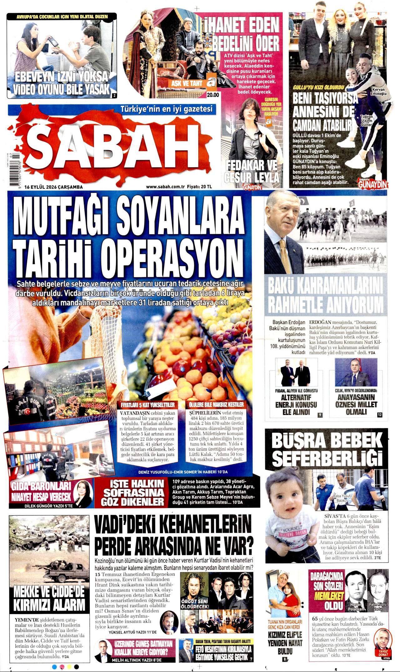 Gazeteler bugün ne yazdı? (16 Eylül) - 2. fotoğraf