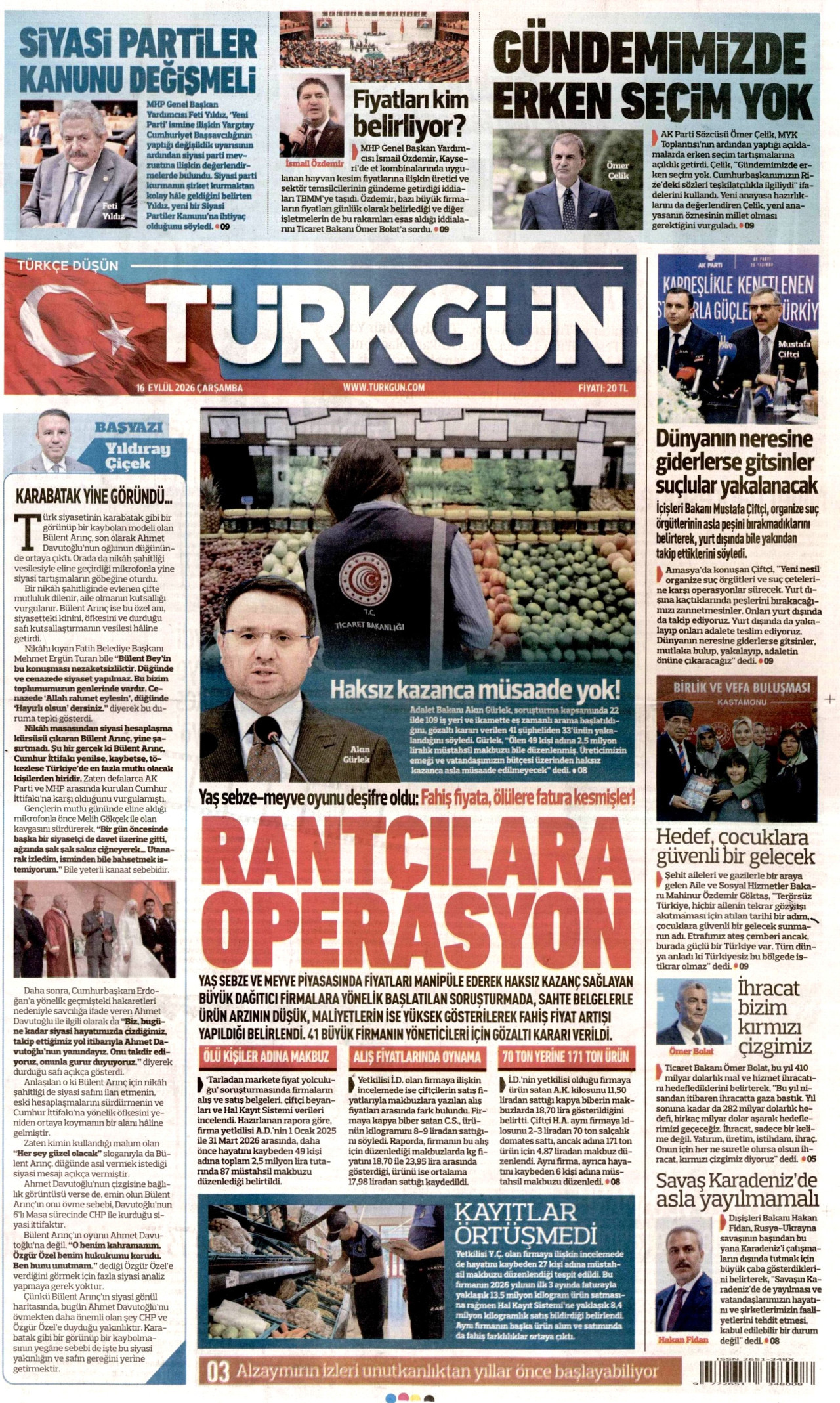 Gazeteler bugün ne yazdı? (16 Eylül) - 9. fotoğraf