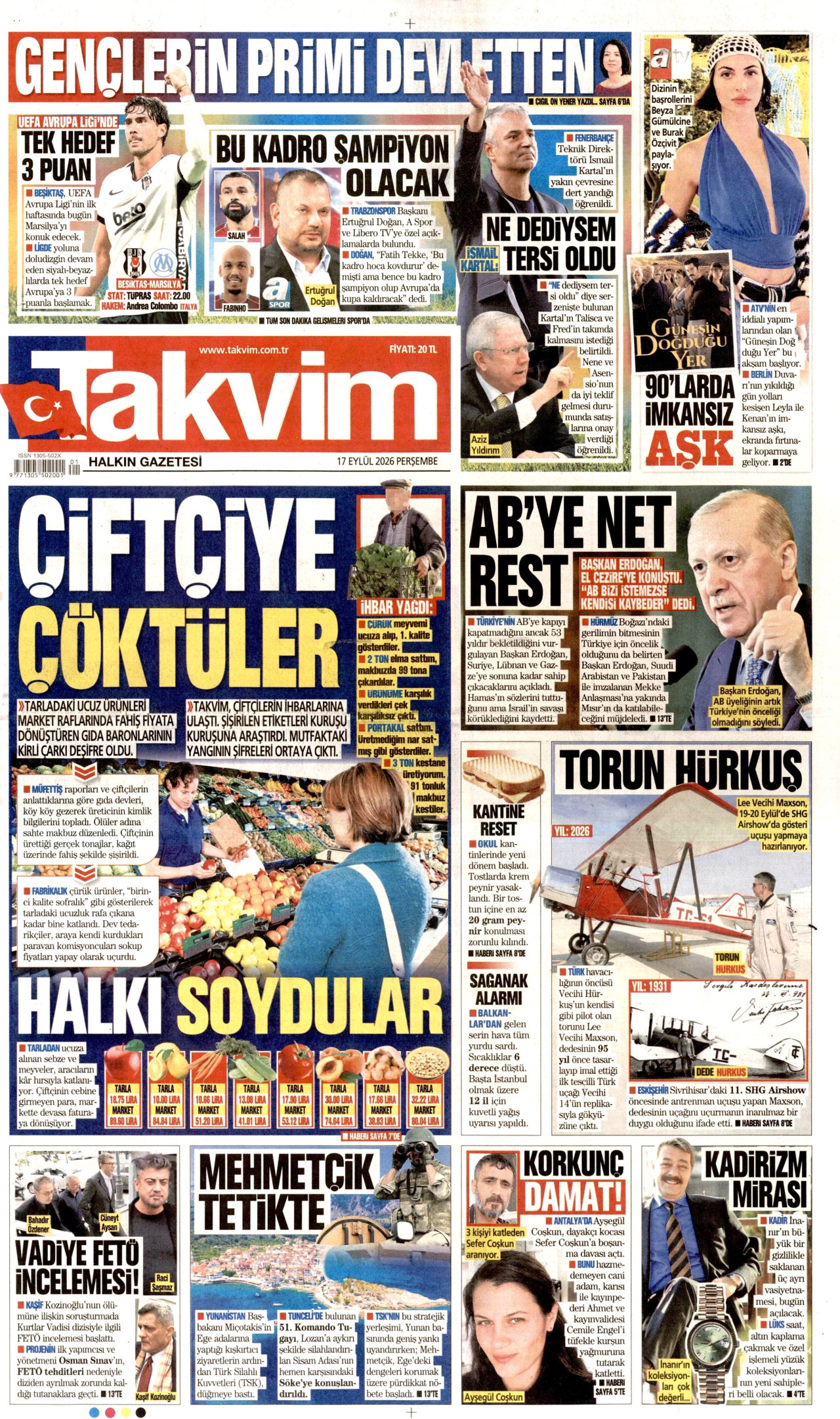 Gazeteler bugün ne yazdı? (17 Eylül) - 10. fotoğraf