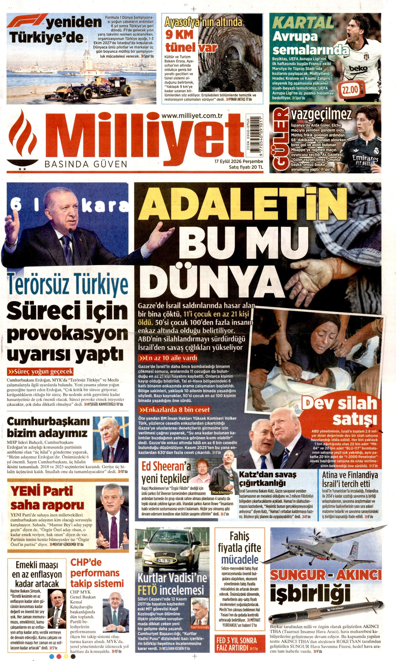 Gazeteler bugün ne yazdı? (17 Eylül) - 2. fotoğraf