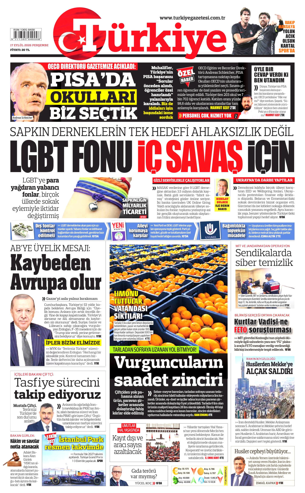 Gazeteler bugün ne yazdı? (17 Eylül) - 3. fotoğraf
