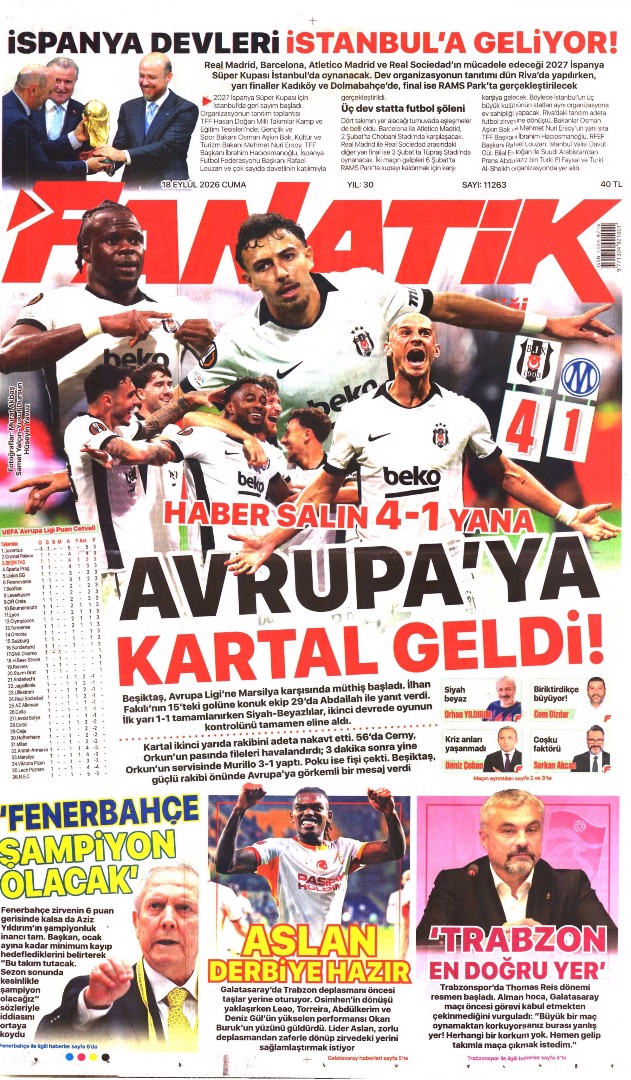 Acımasız Beşiktaş | Spor manşetleri  - 2. fotoğraf