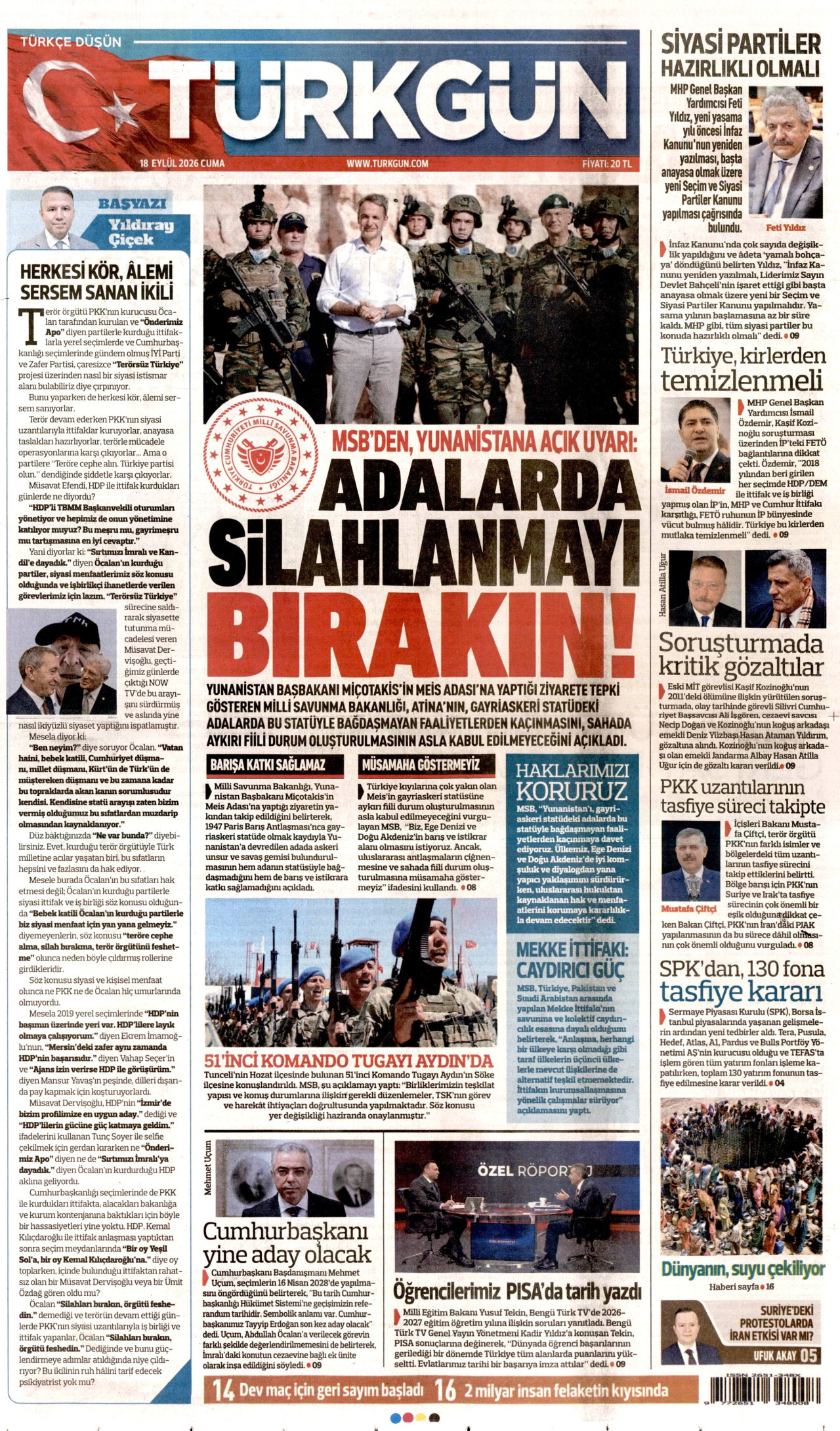 Gazeteler bugün ne yazdı? (18 Eylül) - 9. fotoğraf