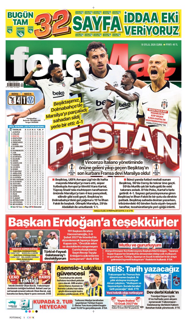 Acımasız Beşiktaş | Spor manşetleri  - 16. fotoğraf