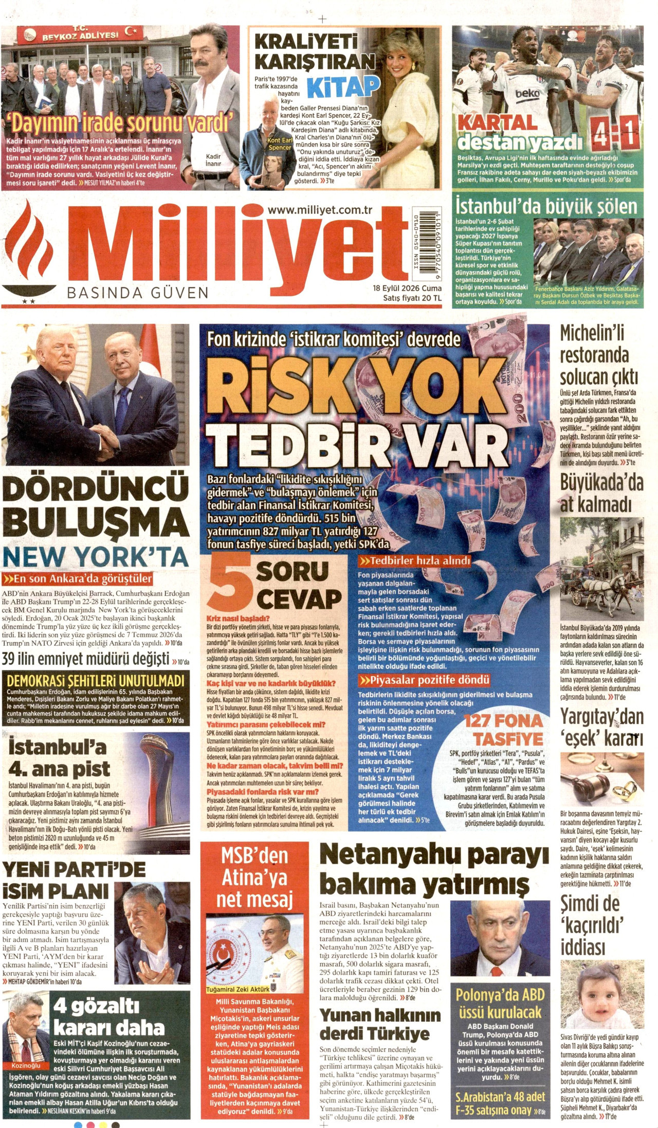 Gazeteler bugün ne yazdı? (18 Eylül) - 4. fotoğraf