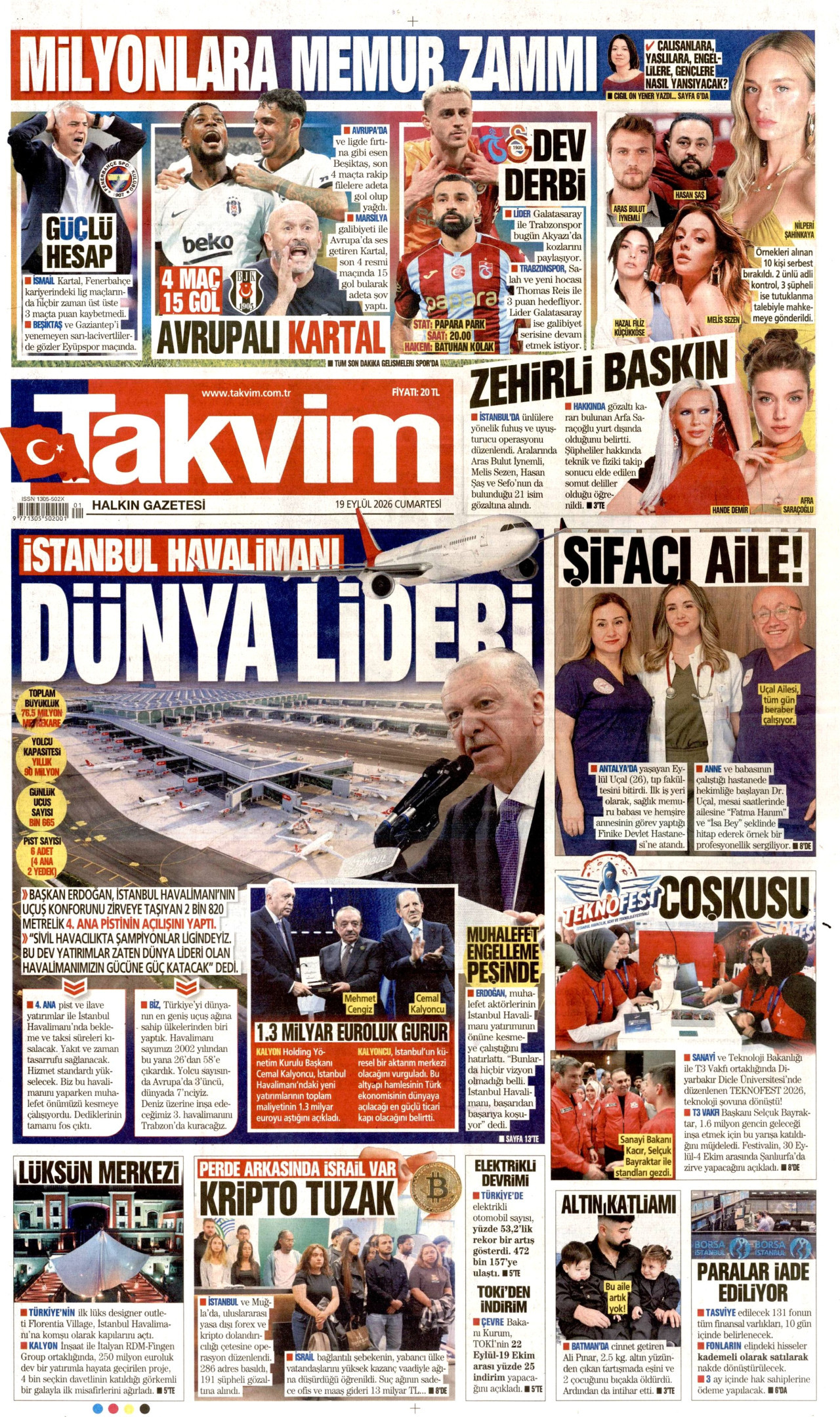 Gazeteler bugün ne yazdı? (19 Eylül) - 7. fotoğraf