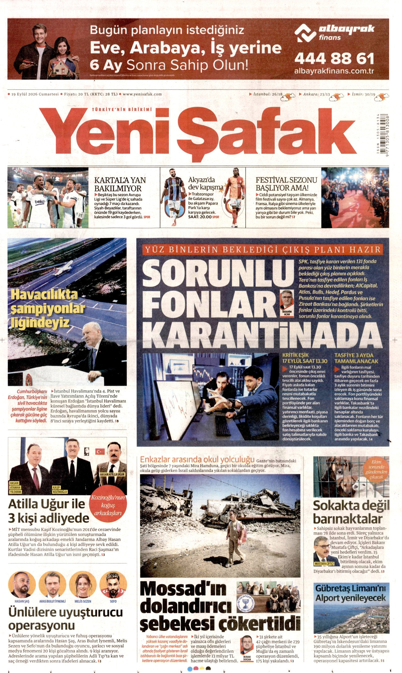 Gazeteler bugün ne yazdı? (19 Eylül) - 6. fotoğraf