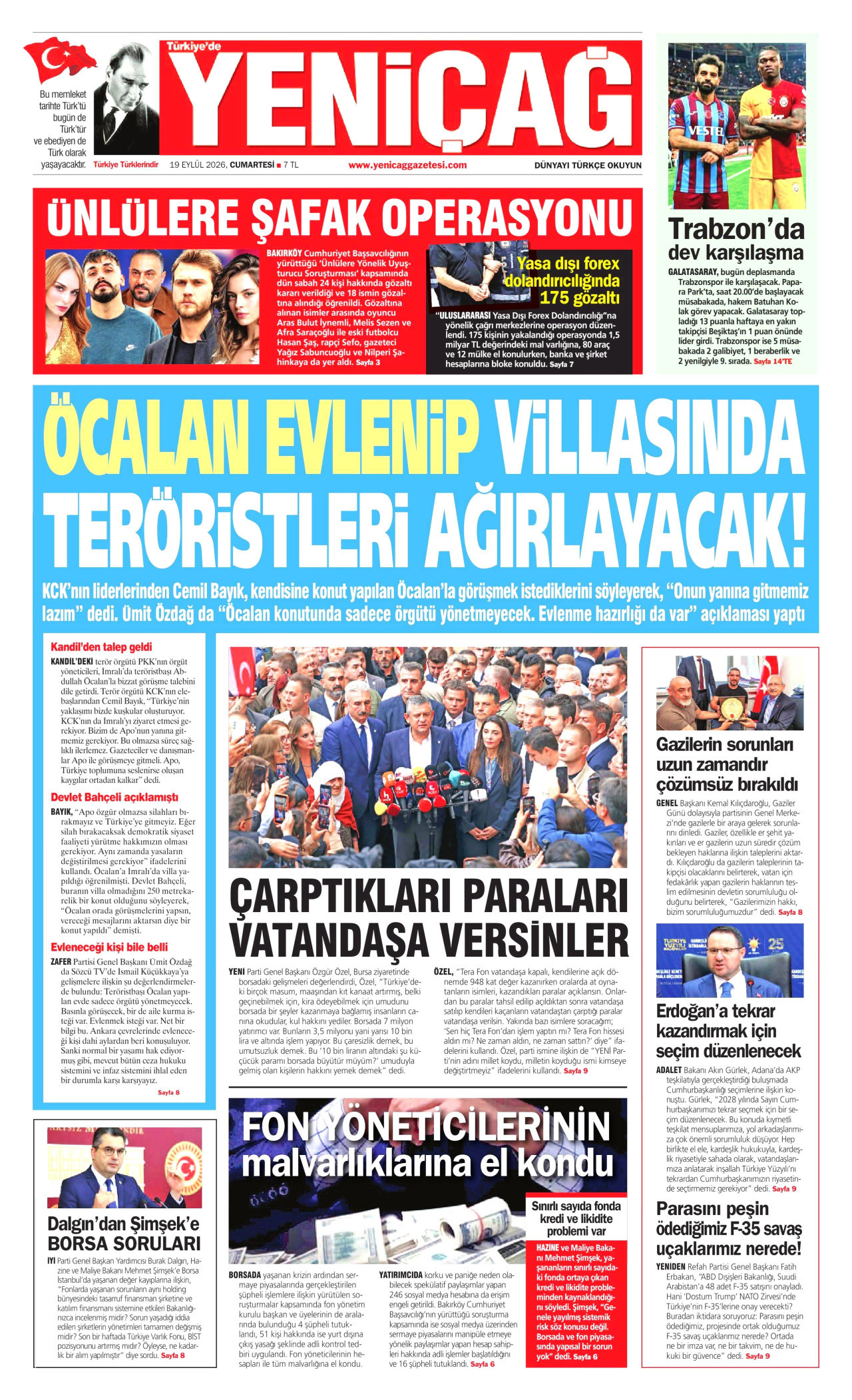 Gazeteler bugün ne yazdı? (19 Eylül) - 4. fotoğraf