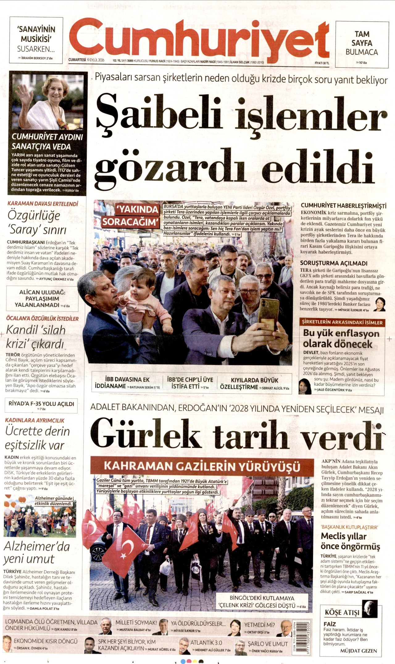 Gazeteler bugün ne yazdı? (19 Eylül) - 5. fotoğraf