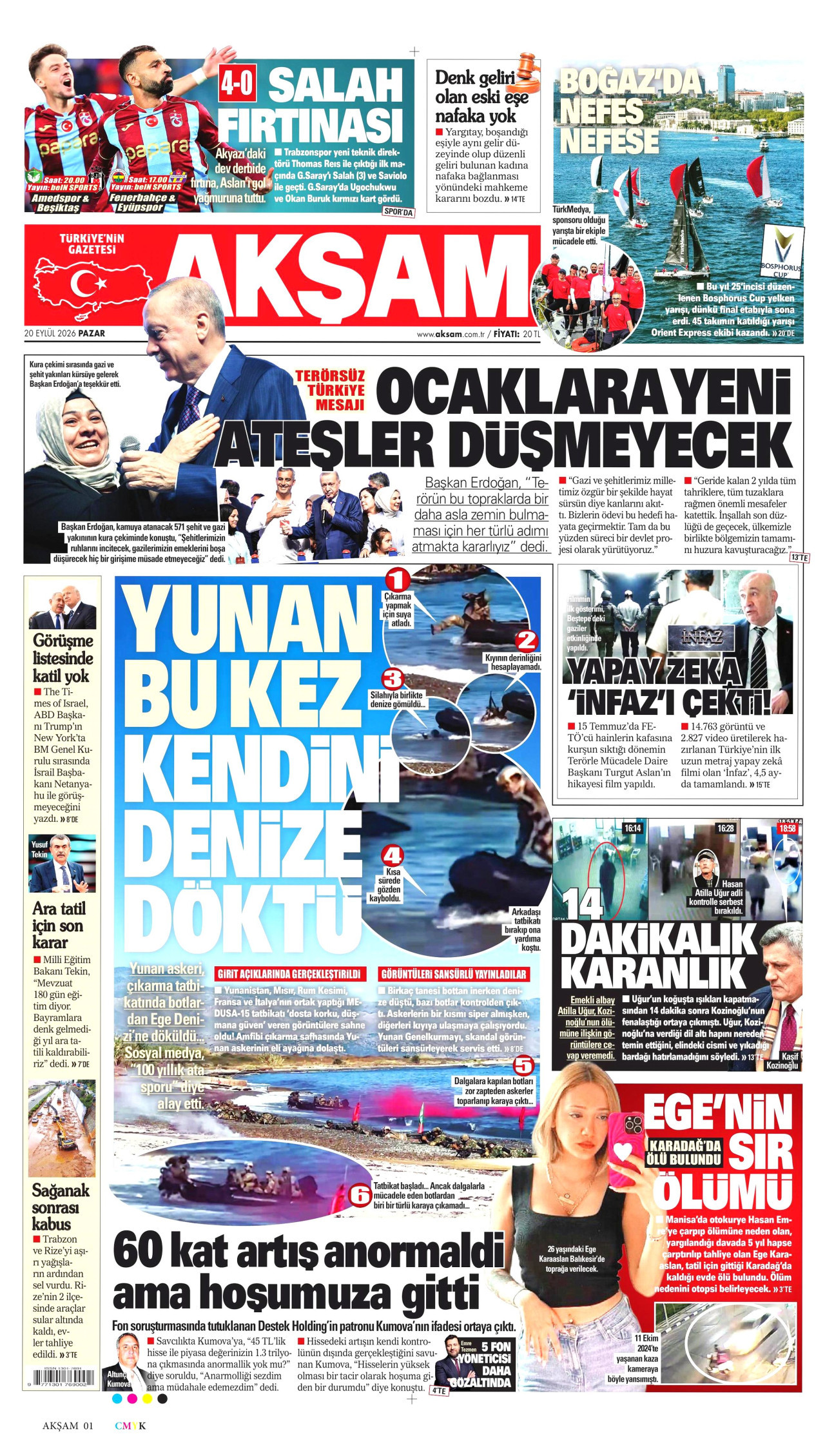 Gazeteler bugün ne yazdı? (20 Eylül) - 7. fotoğraf