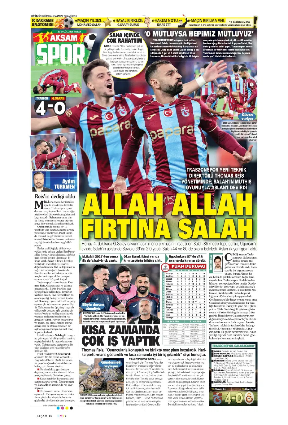 Salah fırtınası Aslan'ı yuttu | Spor manşetleri  - 8. fotoğraf