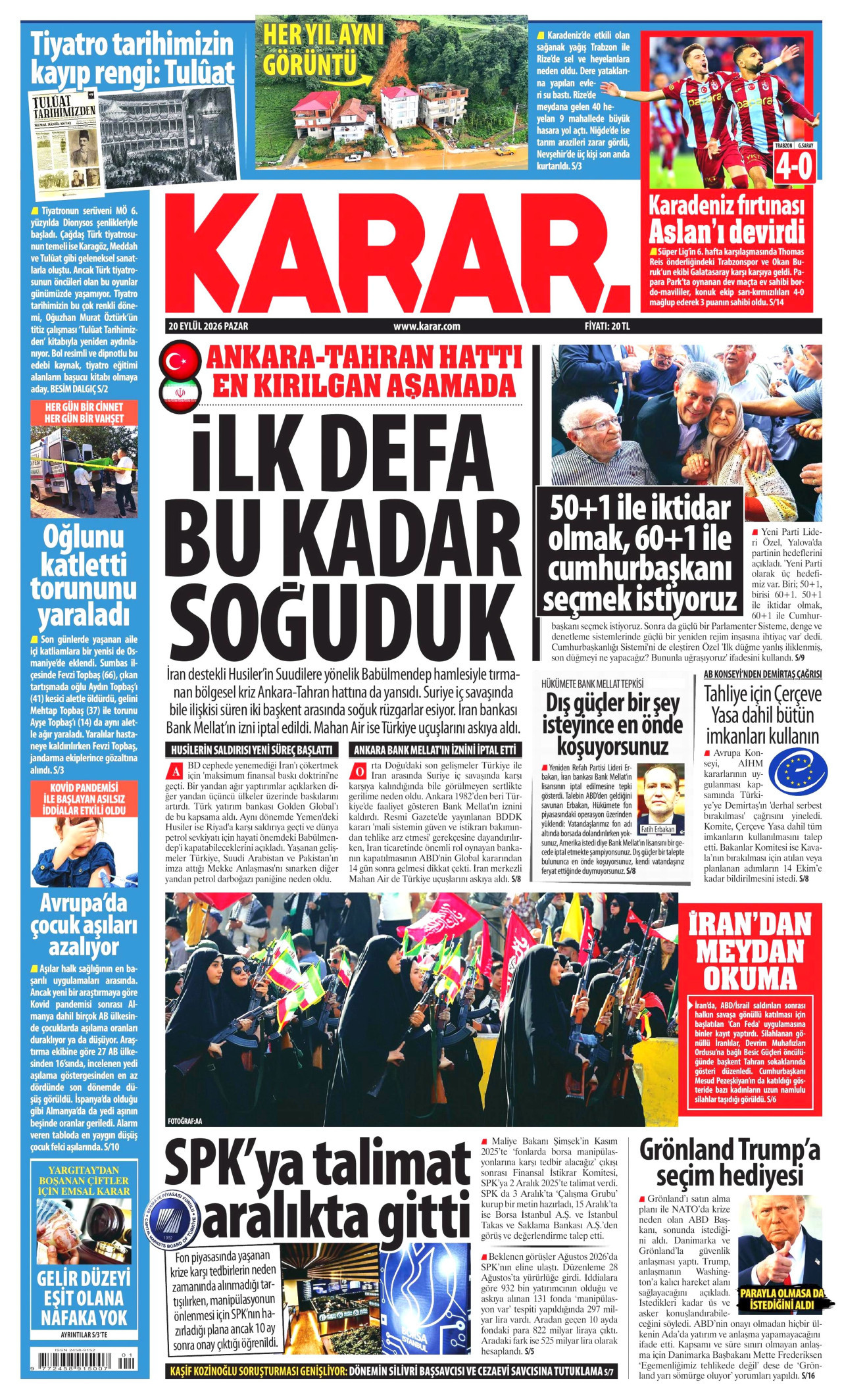 Gazeteler bugün ne yazdı? (20 Eylül) - 11. fotoğraf