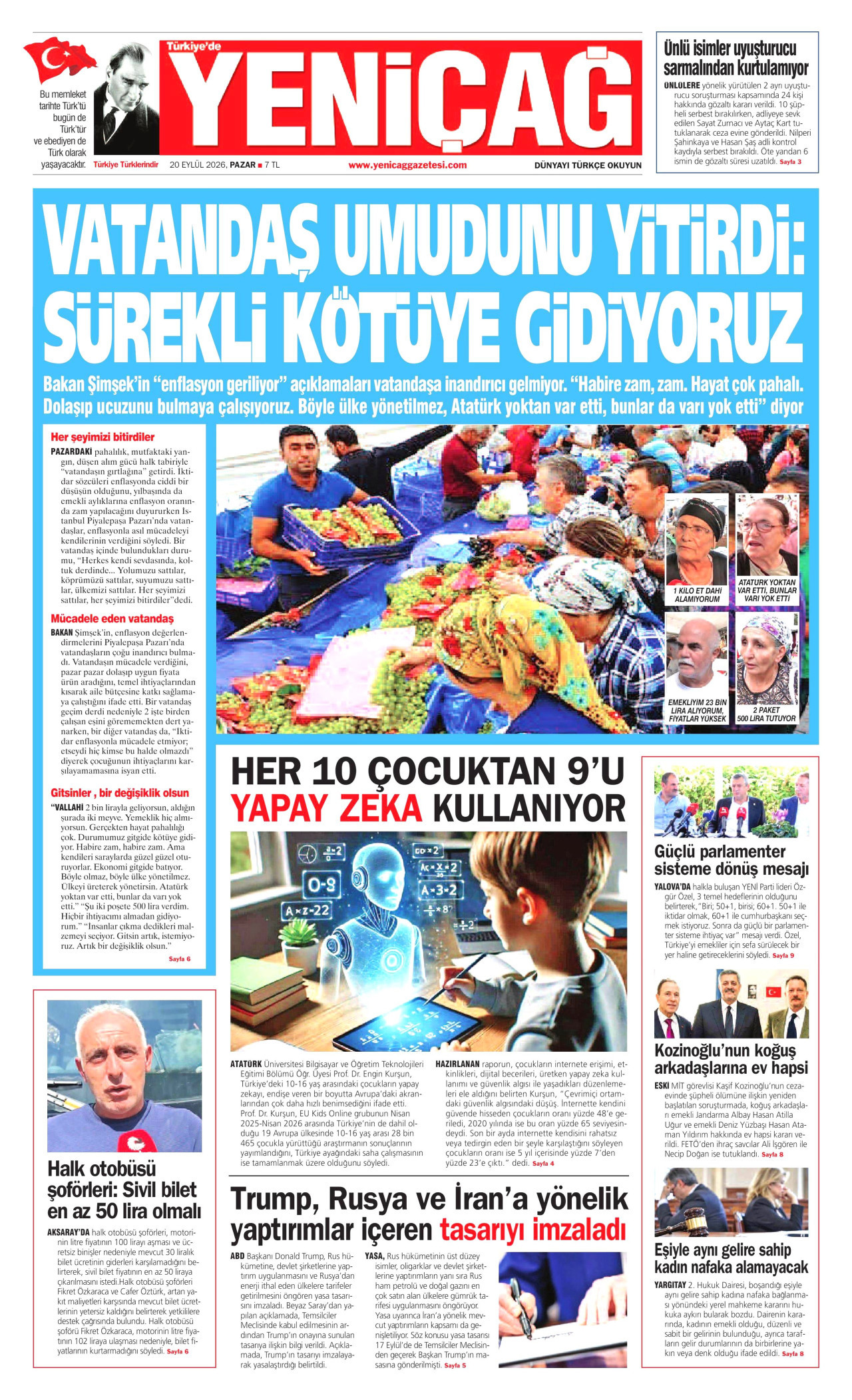 Gazeteler bugün ne yazdı? (20 Eylül) - 4. fotoğraf