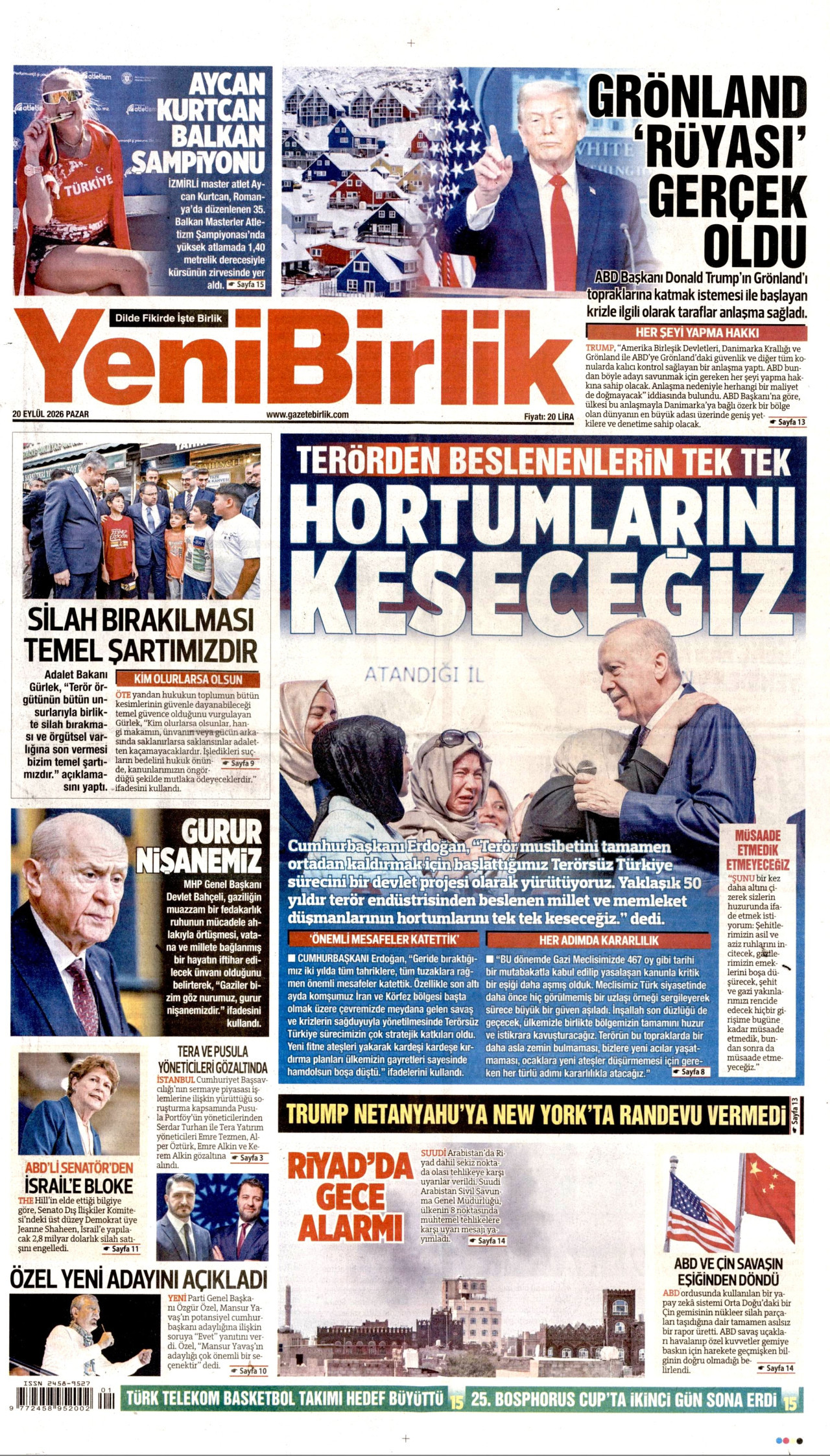 Gazeteler bugün ne yazdı? (20 Eylül) - 5. fotoğraf