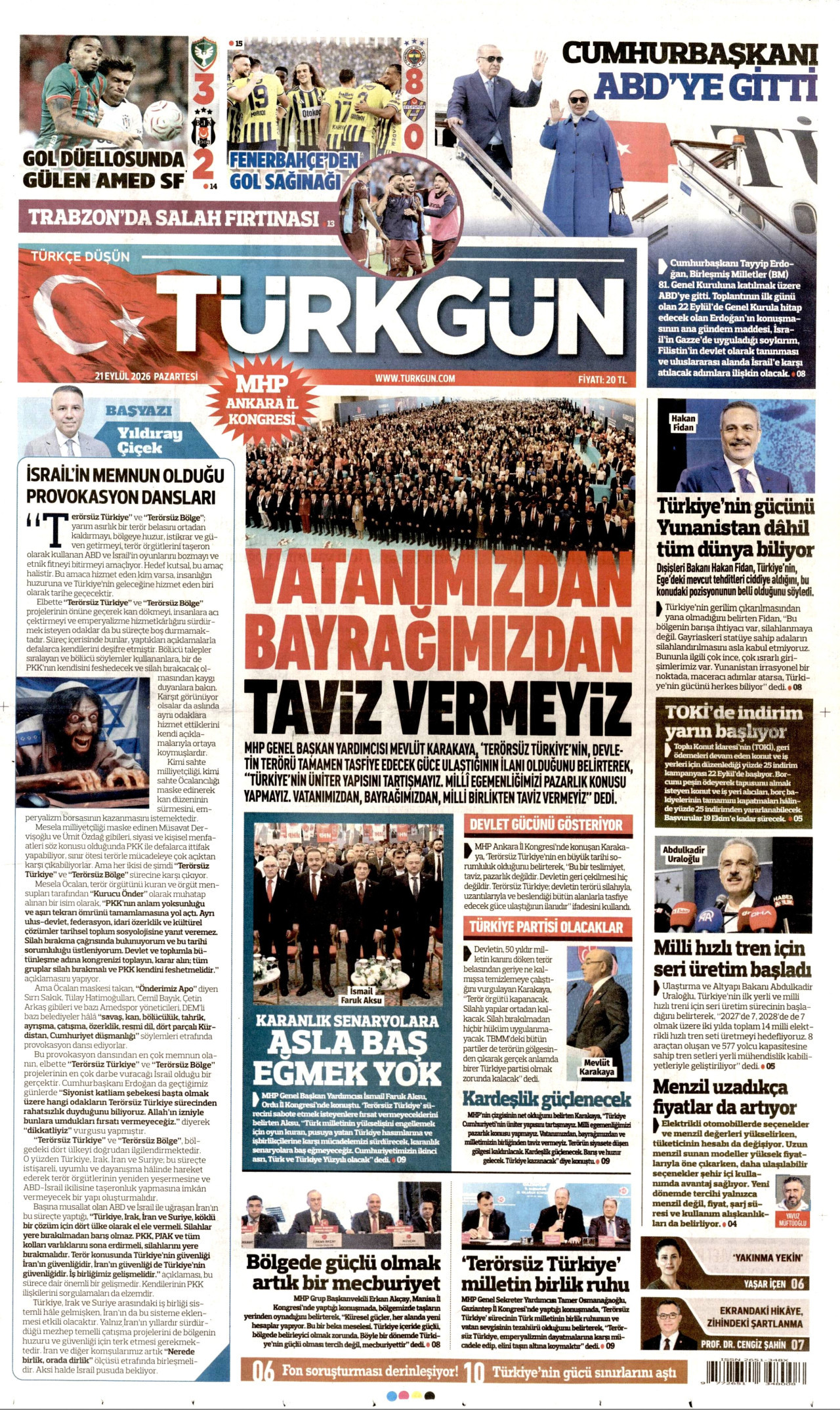 Gazeteler bugün ne yazdı? (21 Eylül) - 8. fotoğraf