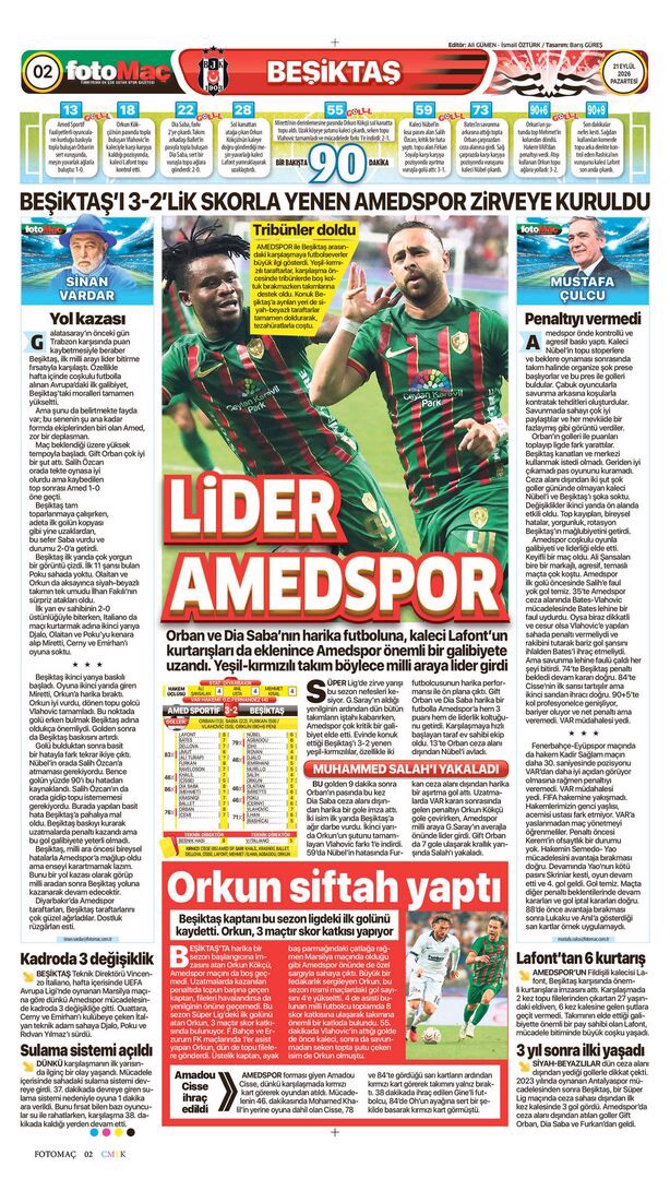 Kartal uçamadı, zirve kaçtı | Spor manşetleri - 17. fotoğraf