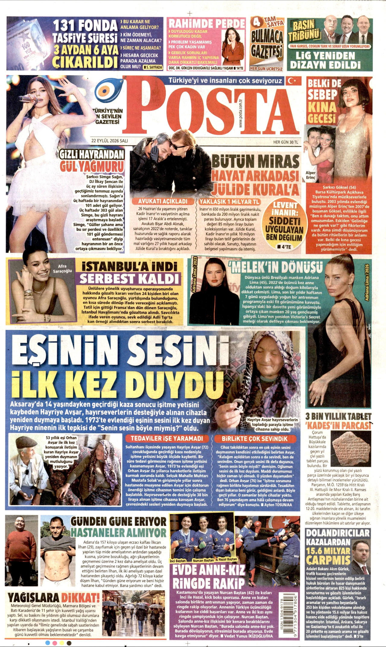 Gazeteler bugün ne yazdı? (22 Eylül) - 9. fotoğraf