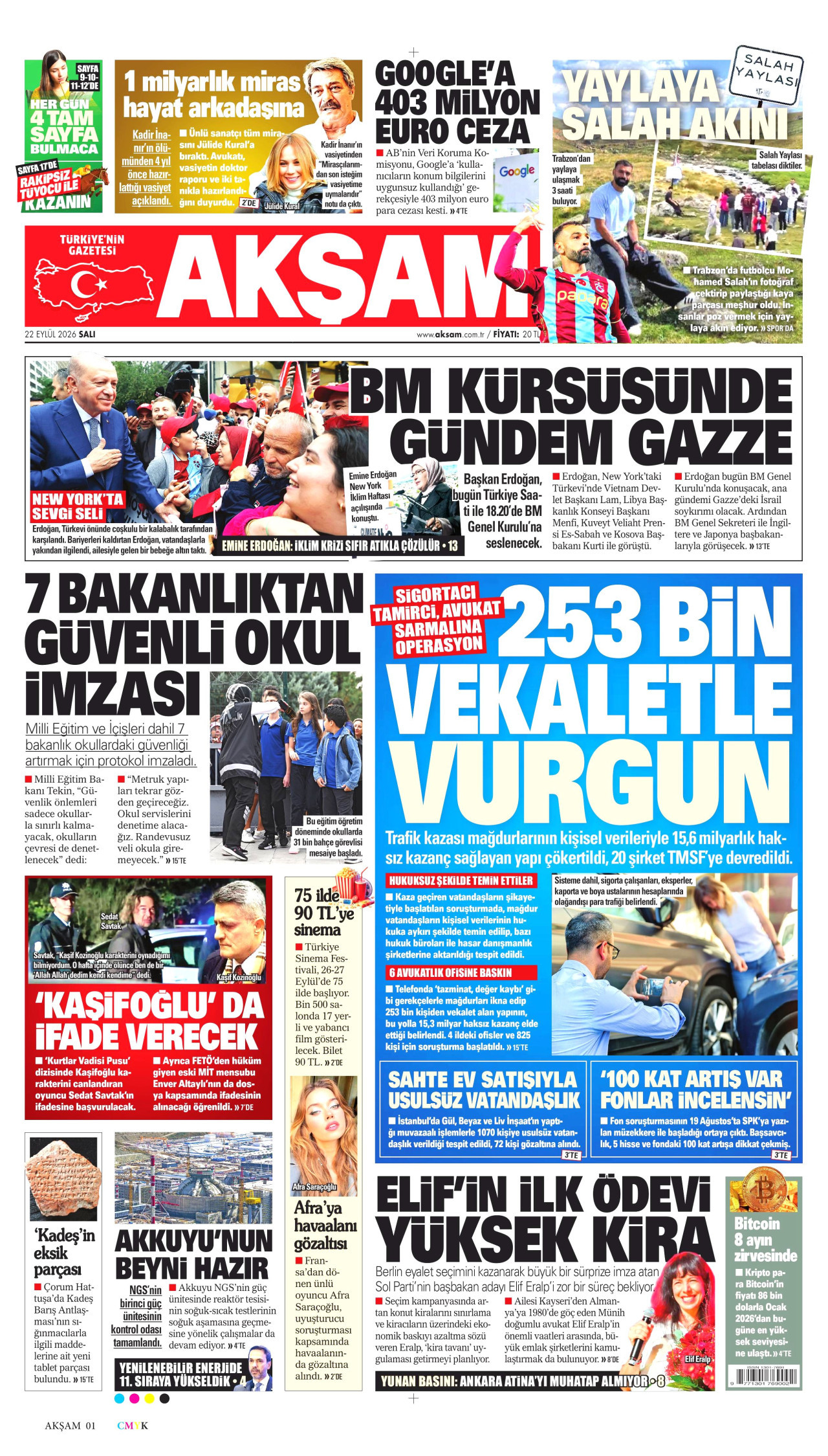 Gazeteler bugün ne yazdı? (22 Eylül) - 8. fotoğraf