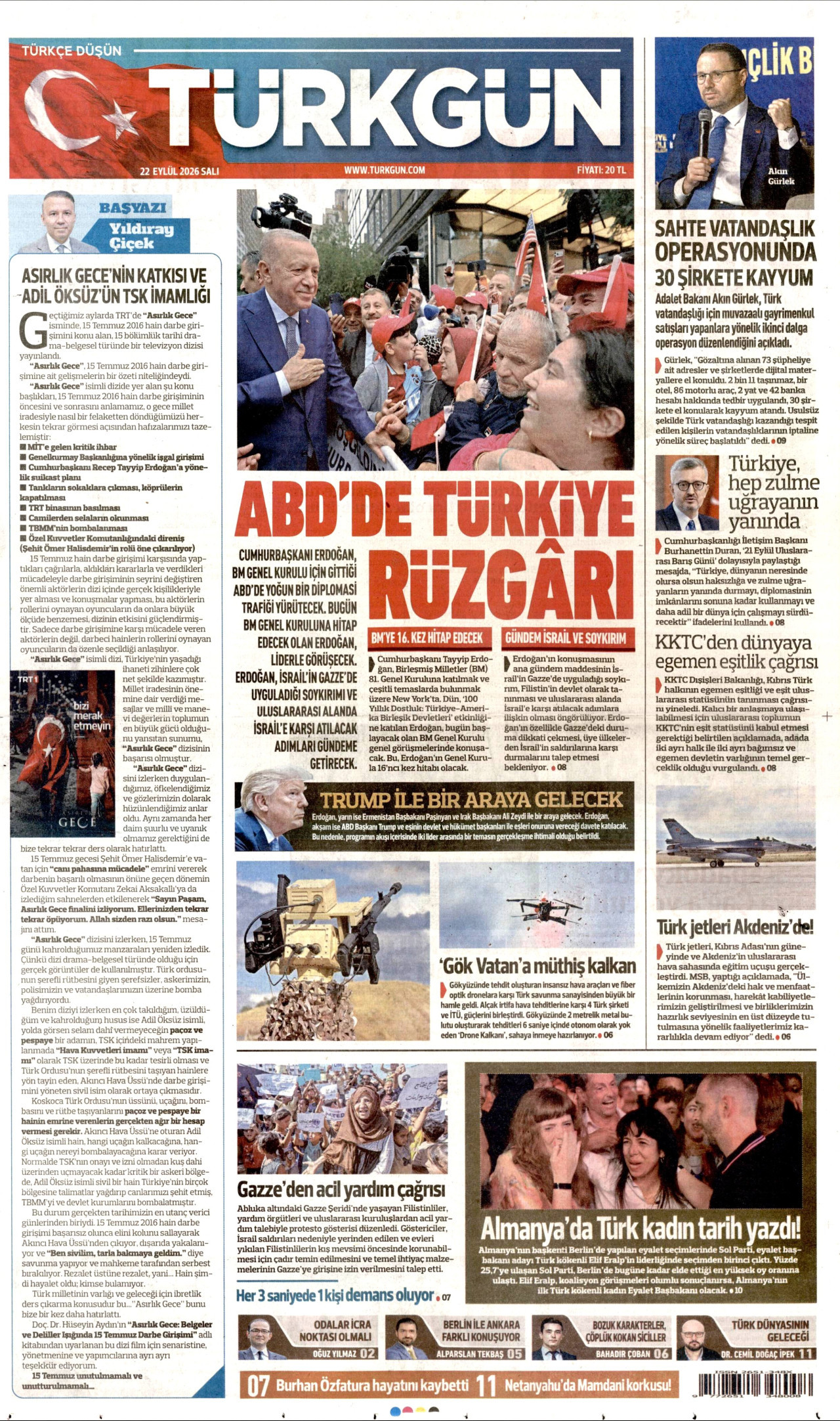 Gazeteler bugün ne yazdı? (22 Eylül) - 6. fotoğraf