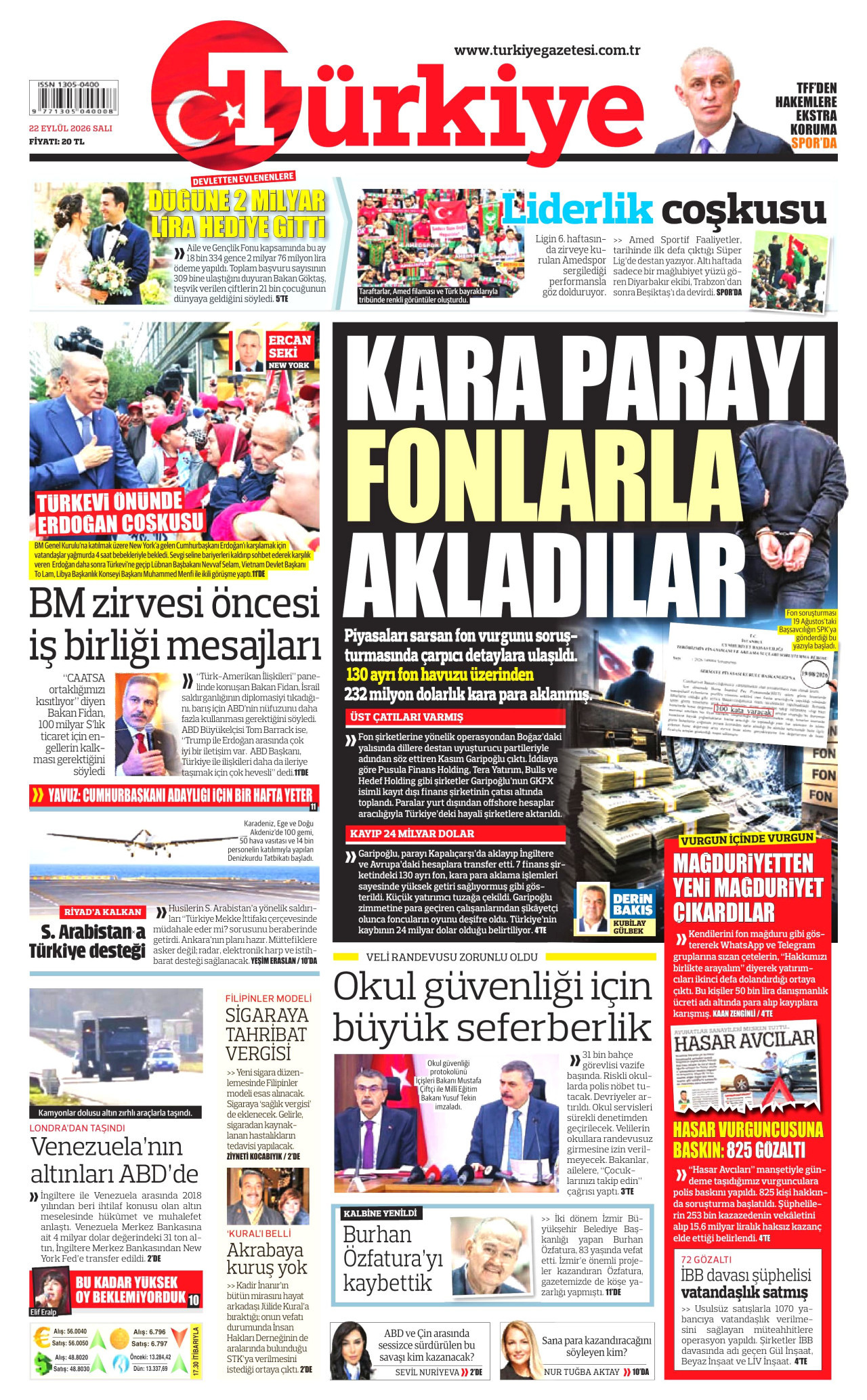 Gazeteler bugün ne yazdı? (22 Eylül) - 2. fotoğraf