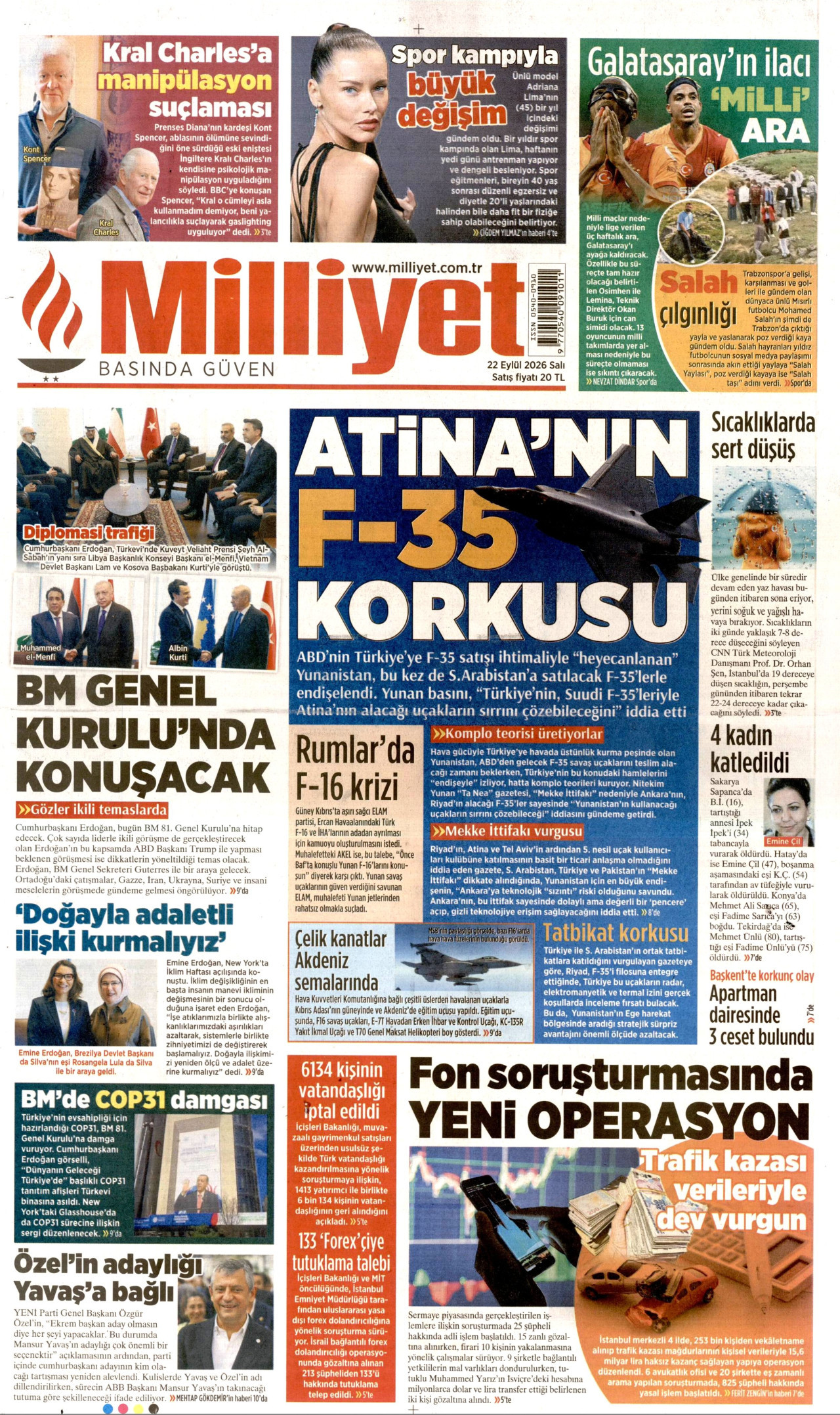 Gazeteler bugün ne yazdı? (22 Eylül) - 5. fotoğraf