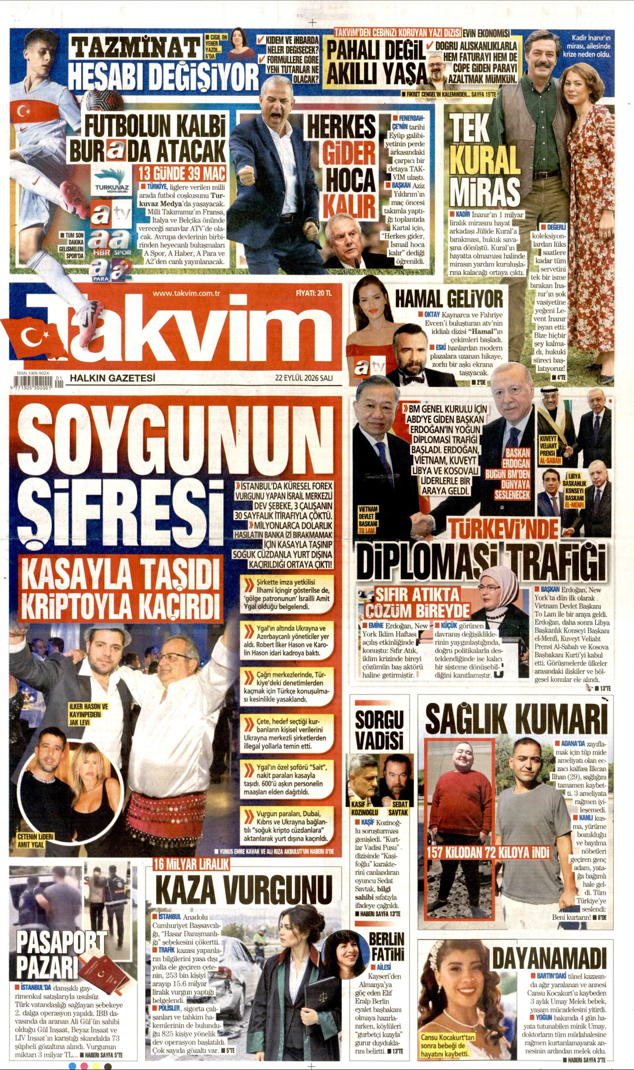 Gazeteler bugün ne yazdı? (22 Eylül) - 12. fotoğraf