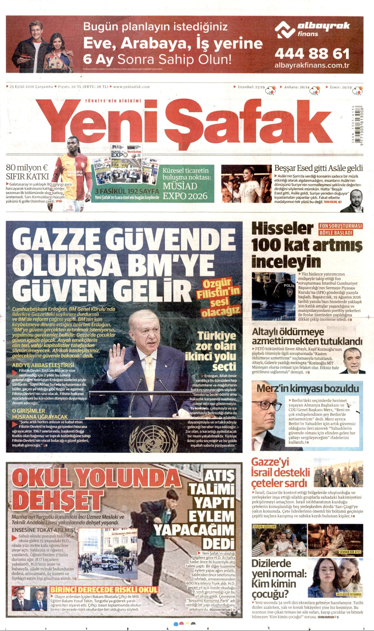 Gazeteler bugün ne yazdı? (23 Eylül) - 7. fotoğraf